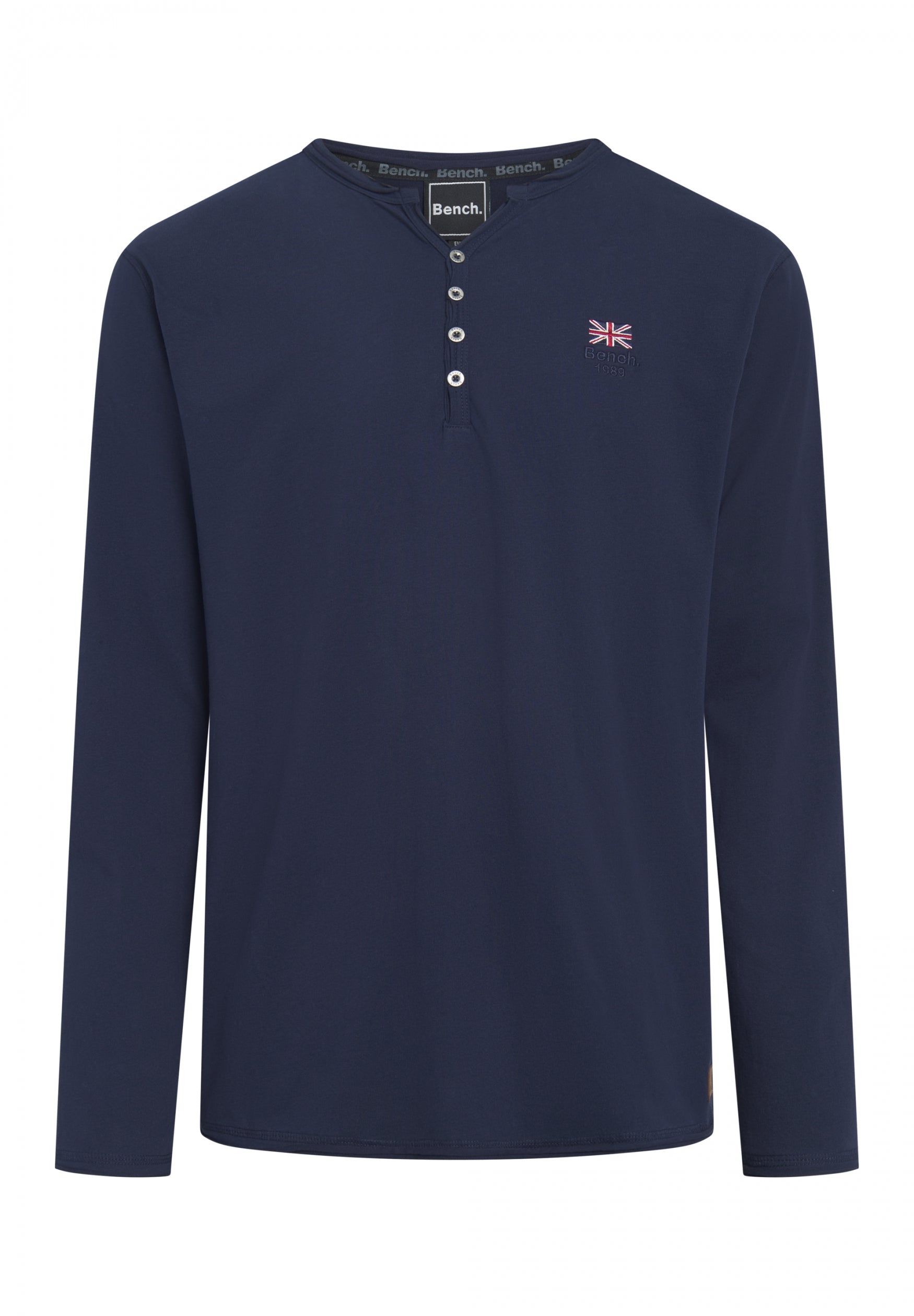 bench-uppsala-longsleeve-herren-blau-v-ausschnitt image 1