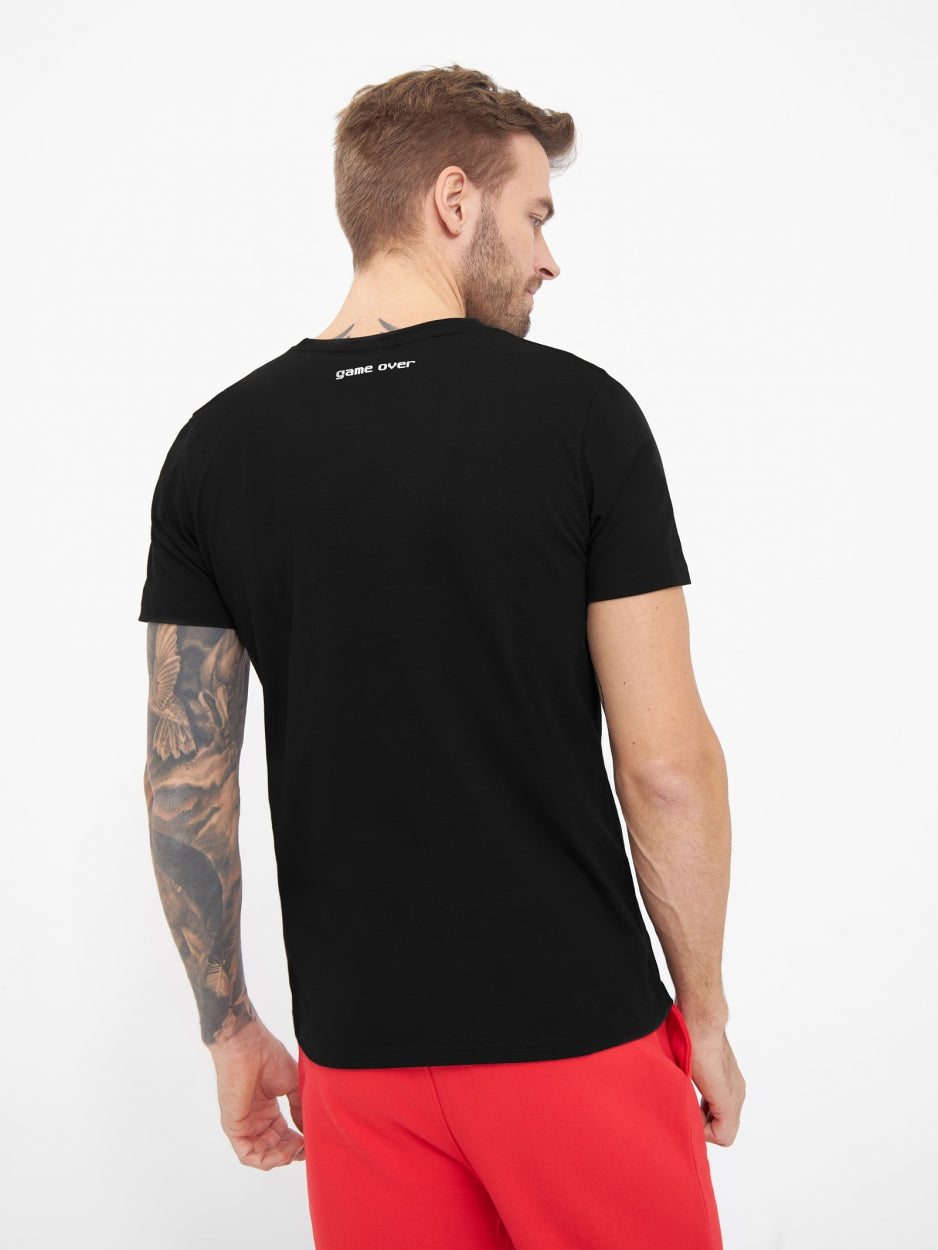 bench-level-t-shirt-black-herren-bio-baumwolle image 3
