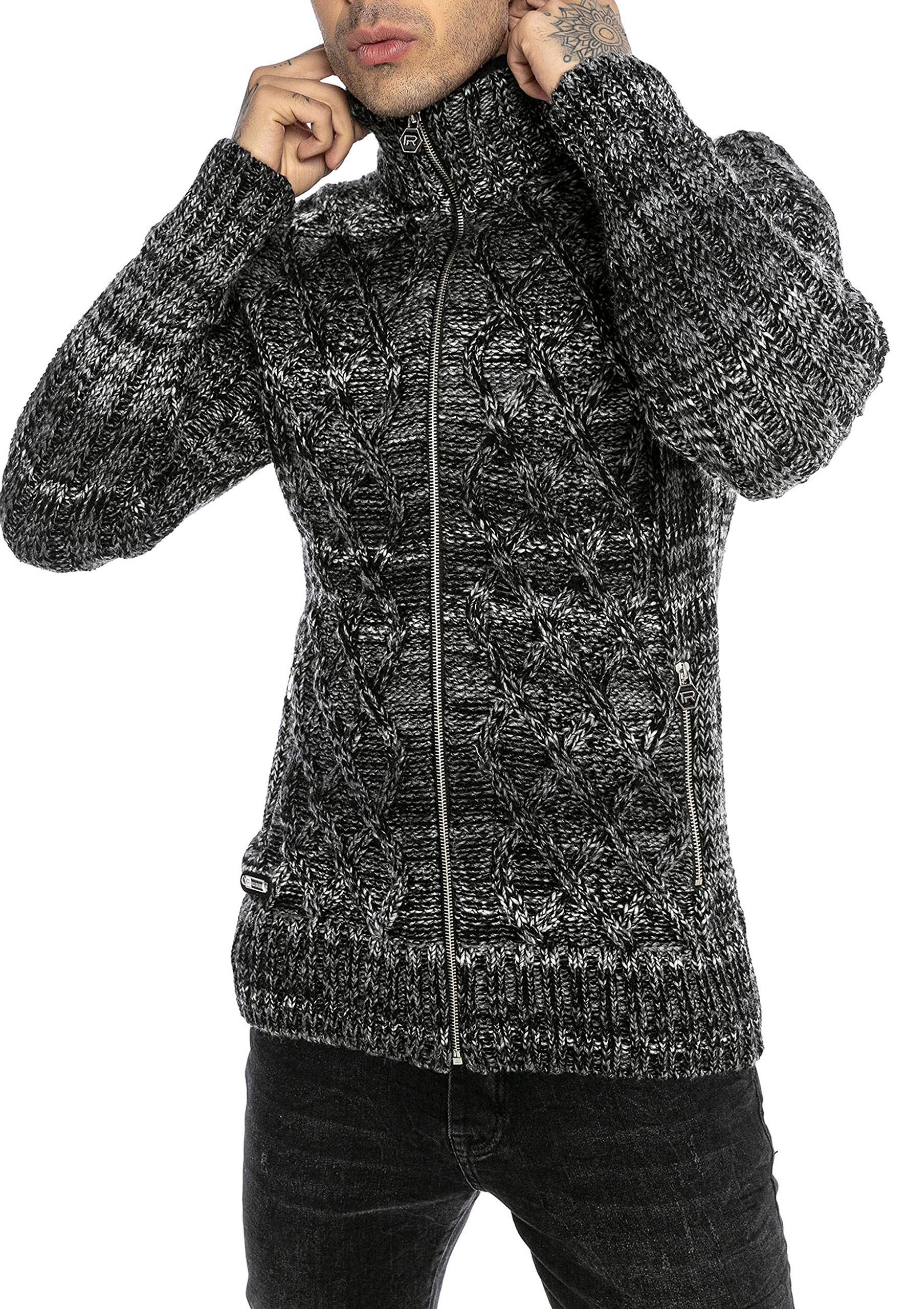 redbridge-strickjacke-cardigan-stehkragen-rei-verschluss image 2