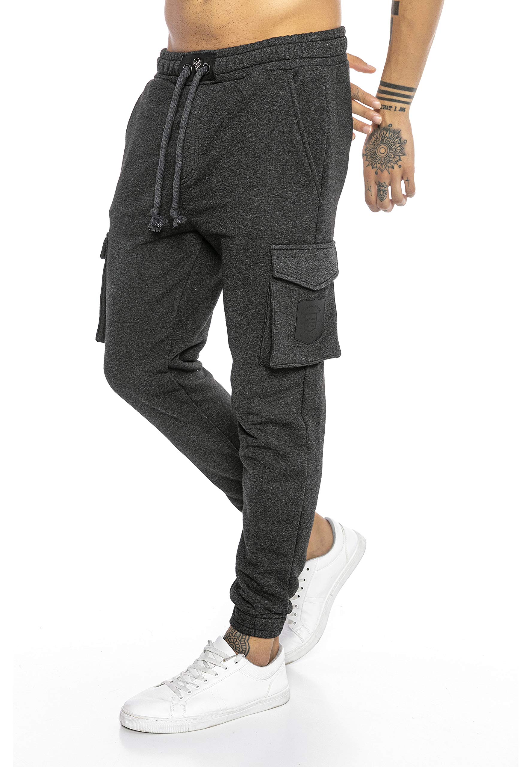 redbridge-cargo-jogginghose-herren-l-silver-skull-baumwolle image 4