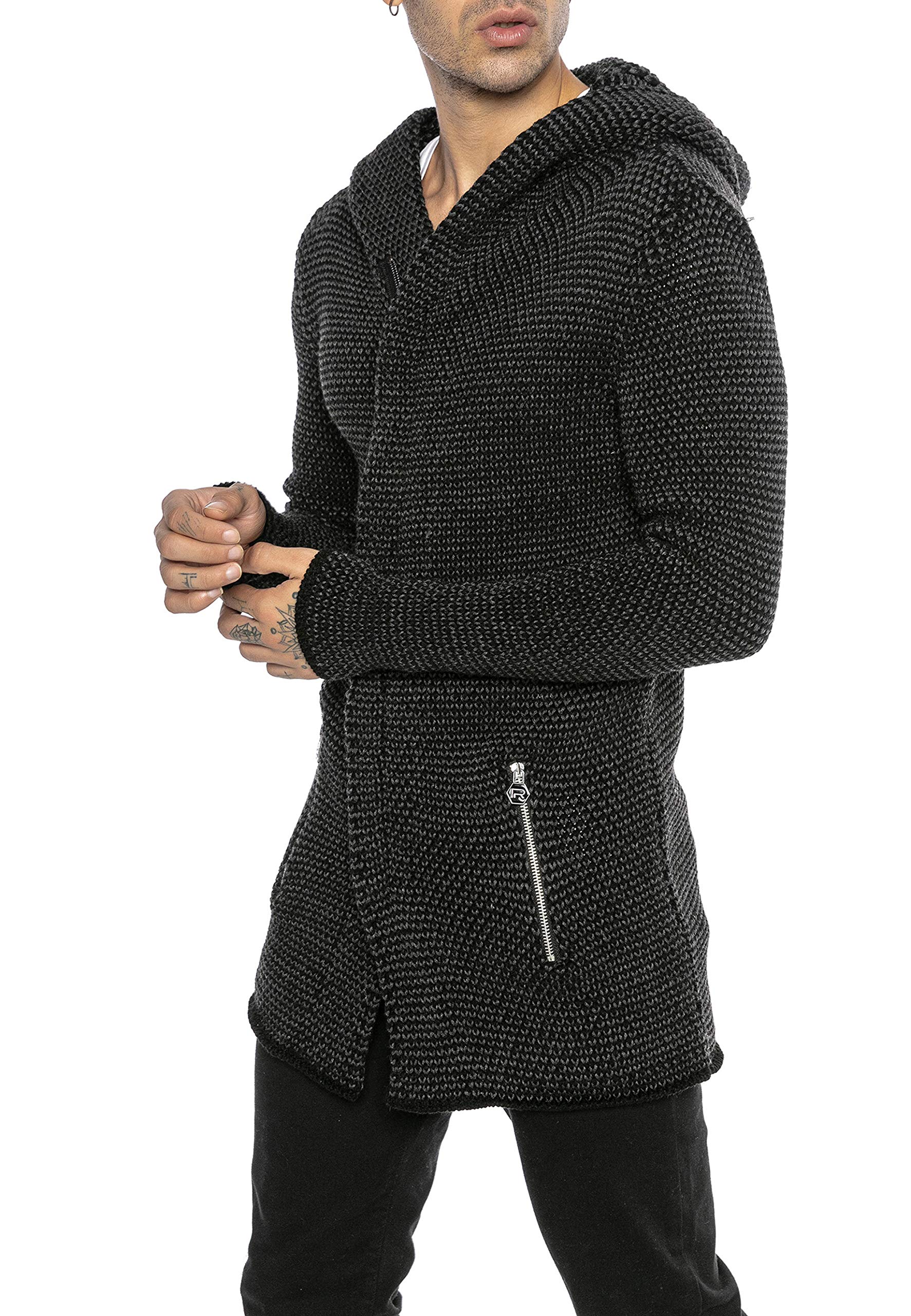 redbridge-cardigans-herren-strickjacke-cardigan-mit-kapuze image 3
