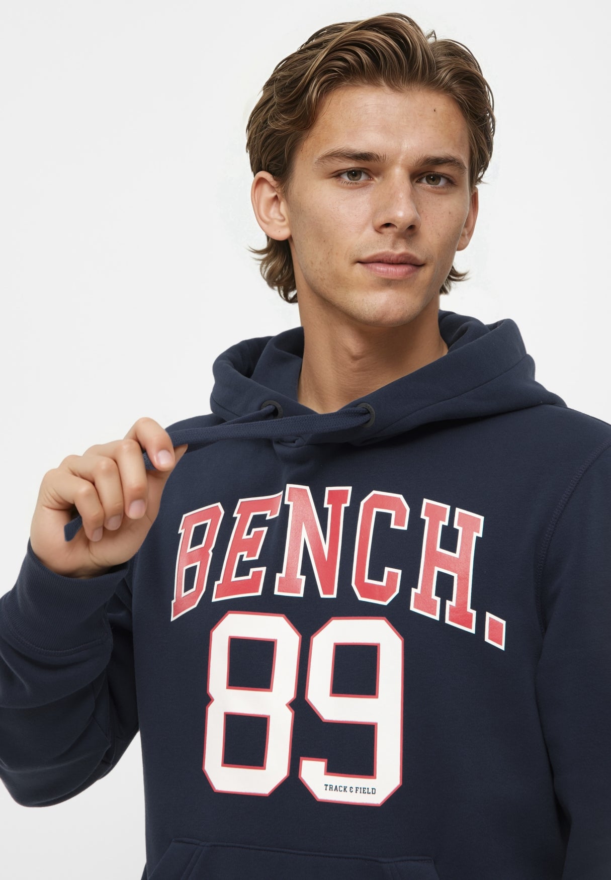 bench-hulner-hoodie-herren-navy-frontprint-baumwolle image 4