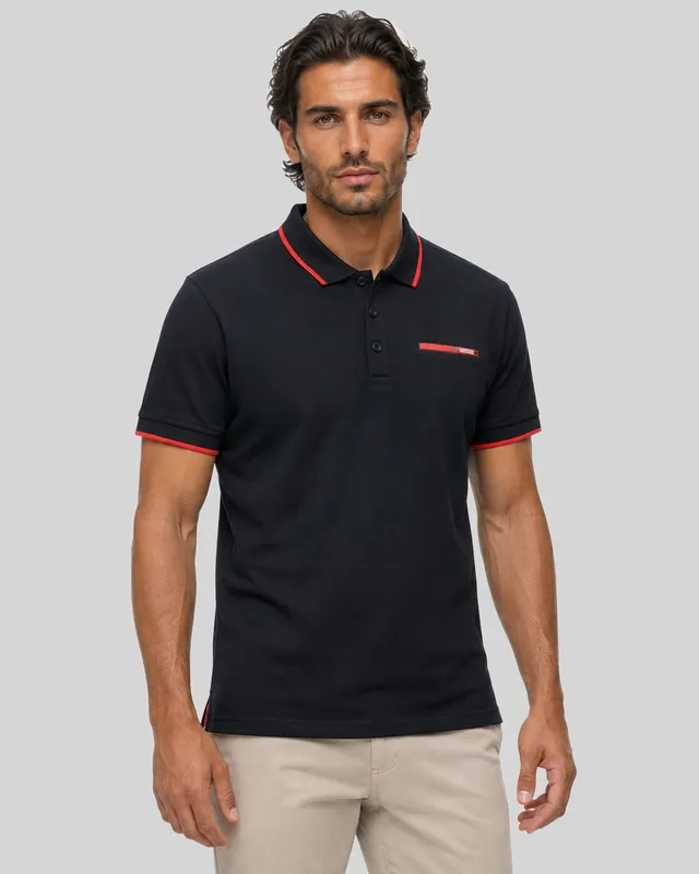 geographical-norway-karem-herren-polo-schwarz-baumwolle image 1