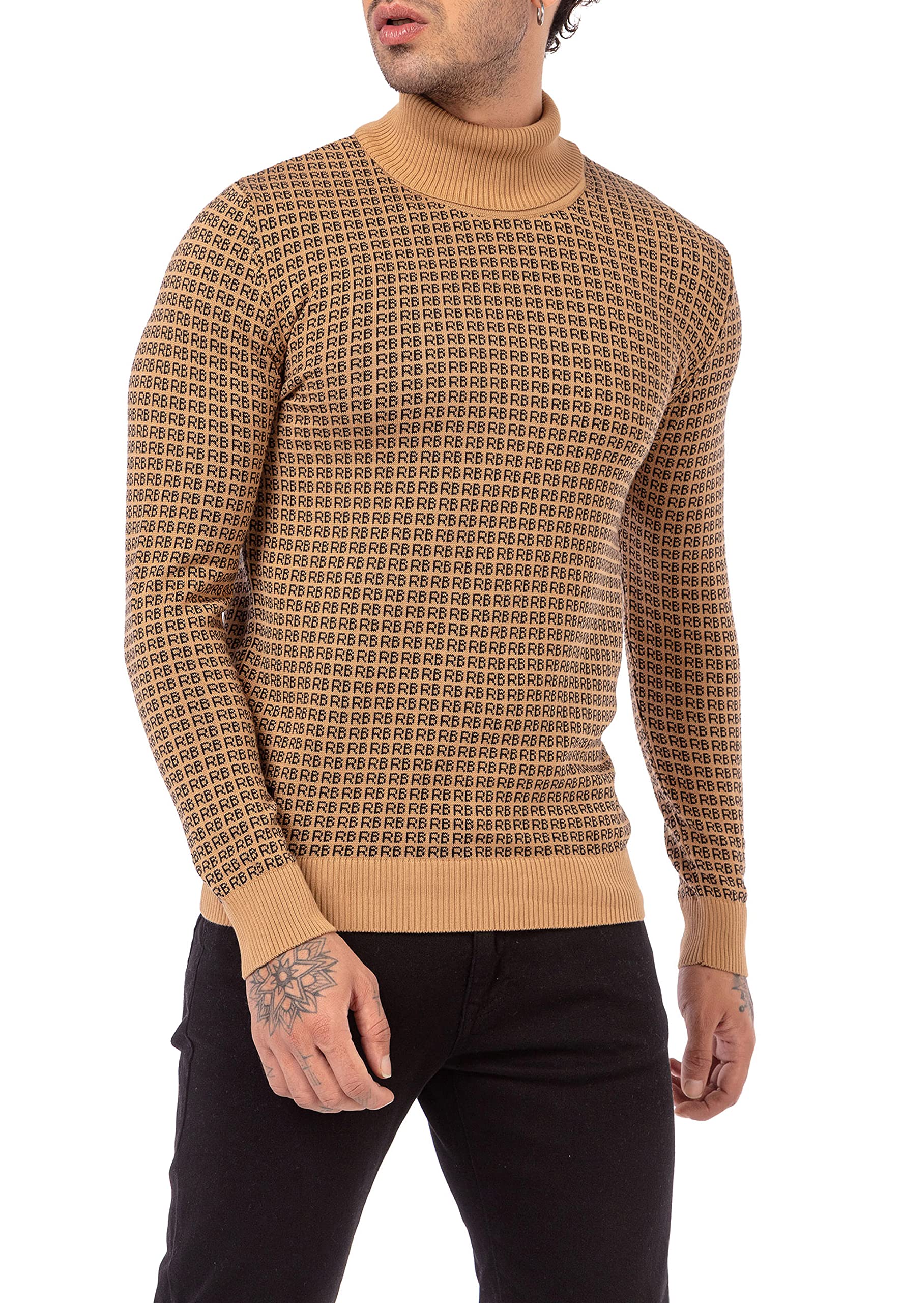 redbridge-rollkragen-pullover-herren-sweater-schwarz image 7