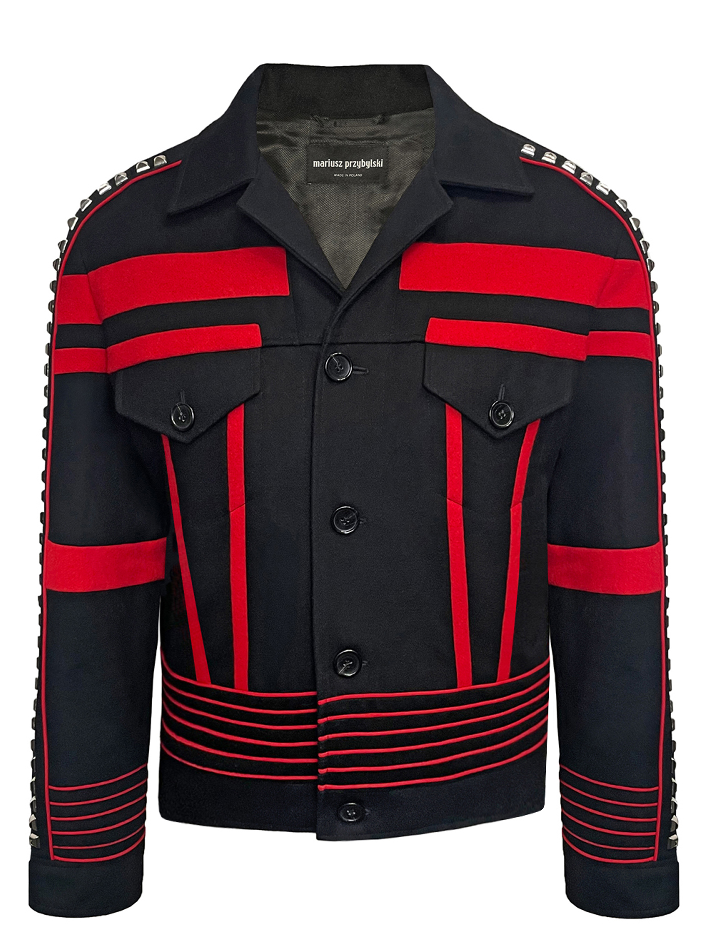 mariusz-przybylski-nieten-jacke-herren-schwarz-rock image 1