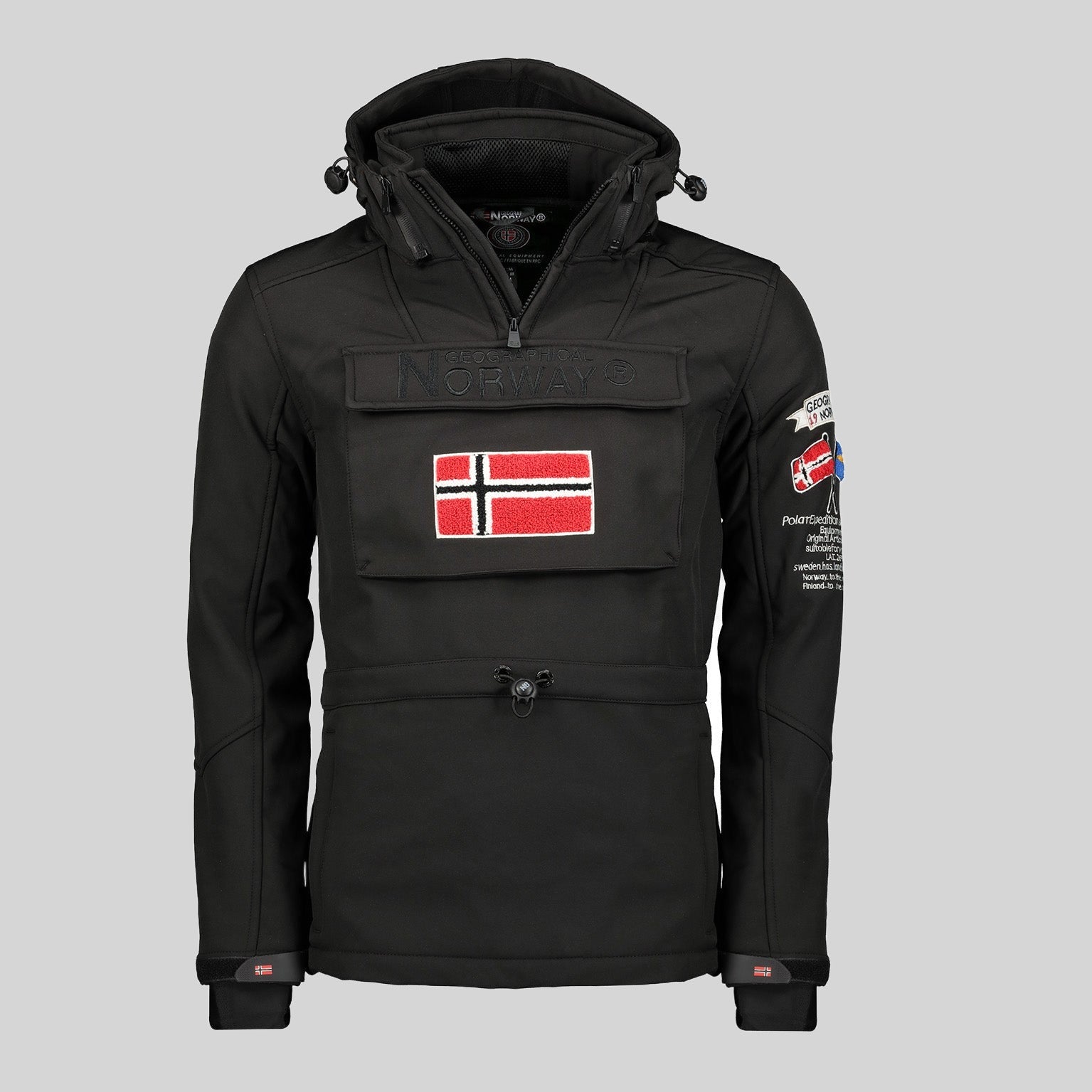 geographical-norway-target-softshelljacke-herren-schwarz-winddicht image 1