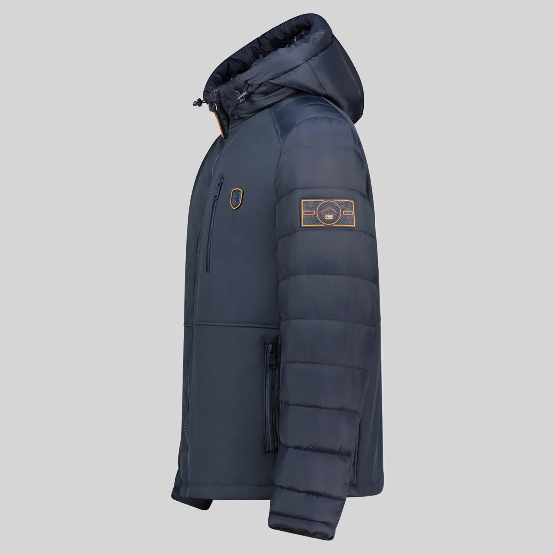geographical-norway-cortez-herren-daunenjacke-bi-material-kapuze image 5