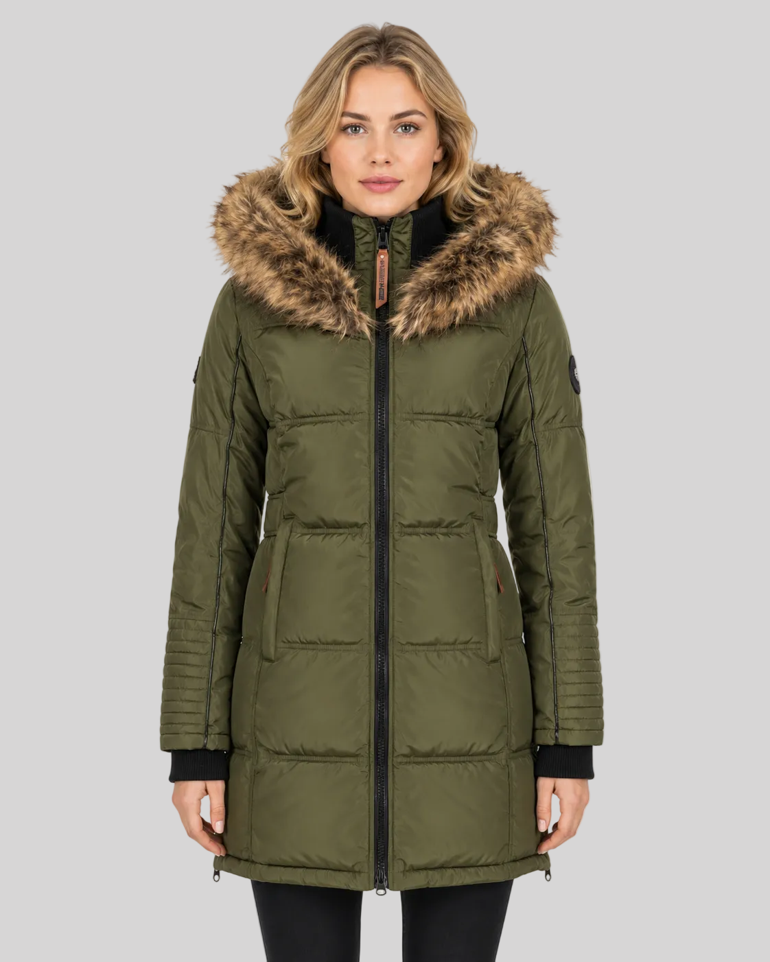 geographical-norway-beautiful-damen-parka-schwarz-kunstfell image 7