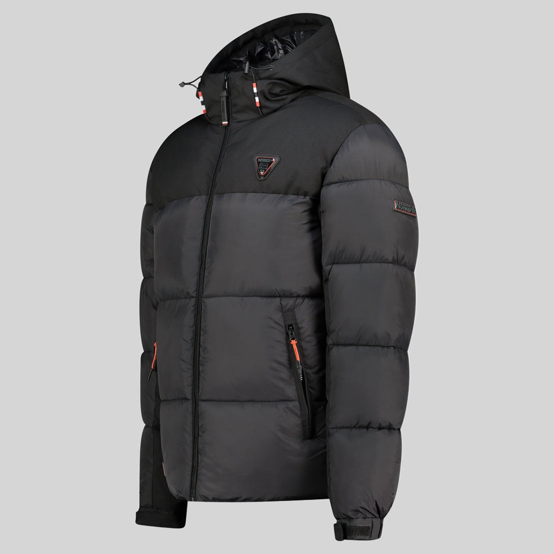 geographical-norway-bim-herren-steppjacke-schwarz-mit-kapuze image 5