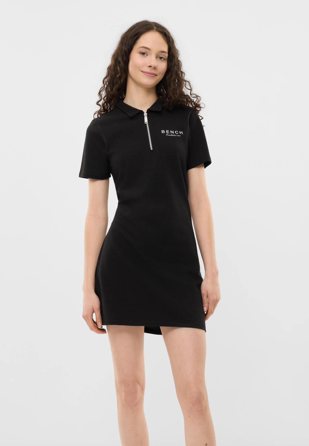 bench-durla-damen-kleid-schwarz-baumwolle-slim-fit image 2