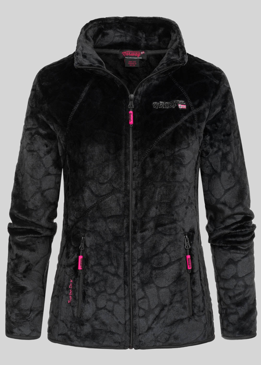geographical-norway-univers-damen-fleecejacke-schwarz-stickerei image 8