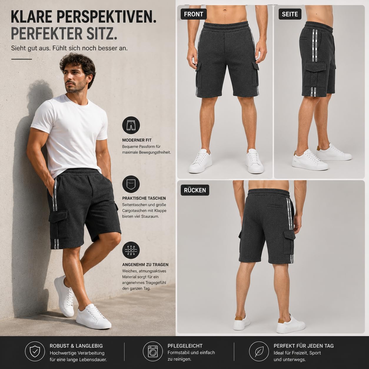 redbridge-cargoshorts-herren-knielang-gr-e-l-taschen image 7