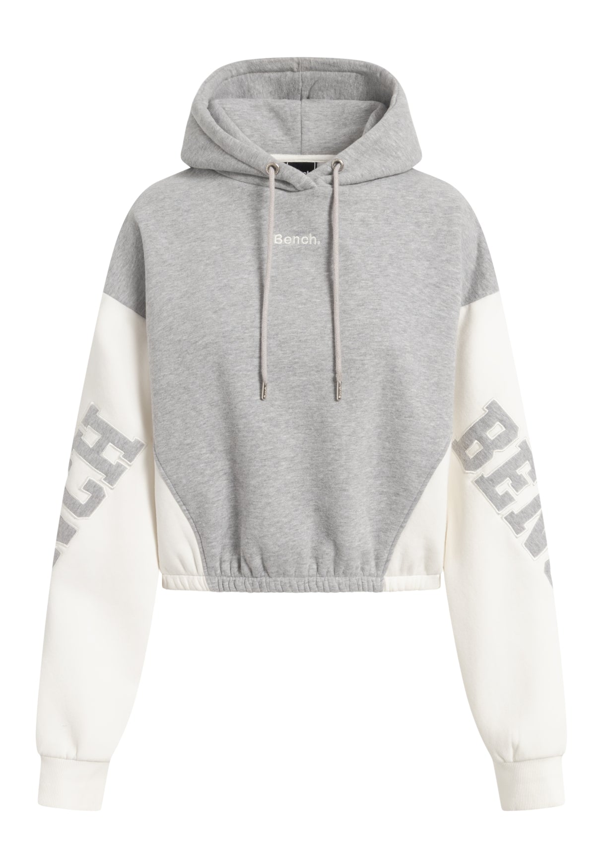bench-livia-hoodie-damen-cropped-grau-baumwolle image 1