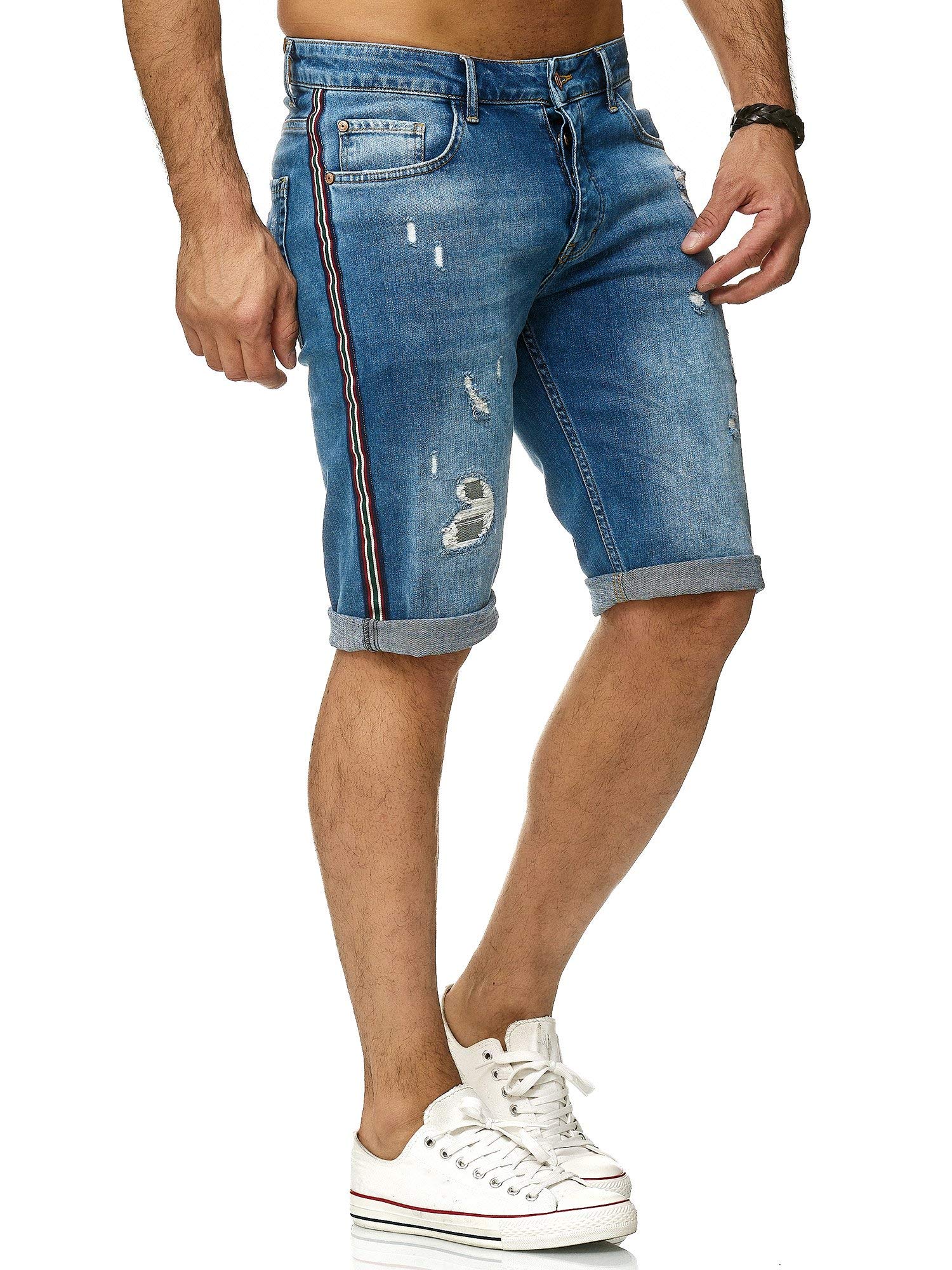 redbridge-jeans-shorts-herren-regular-fit-used-look-29w-sommer image 1