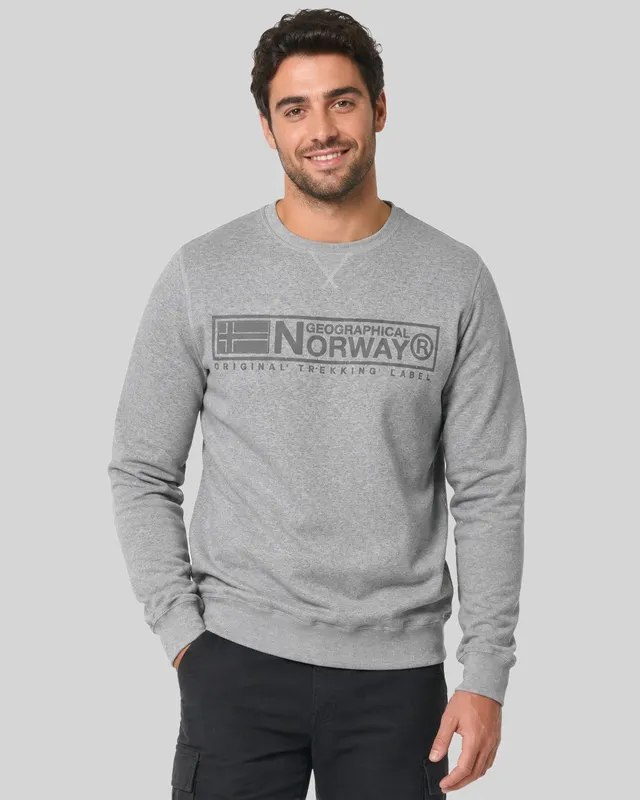 geographical-norway-gantoine-sweatshirt-herren-schwarz-l-mit-print image 1
