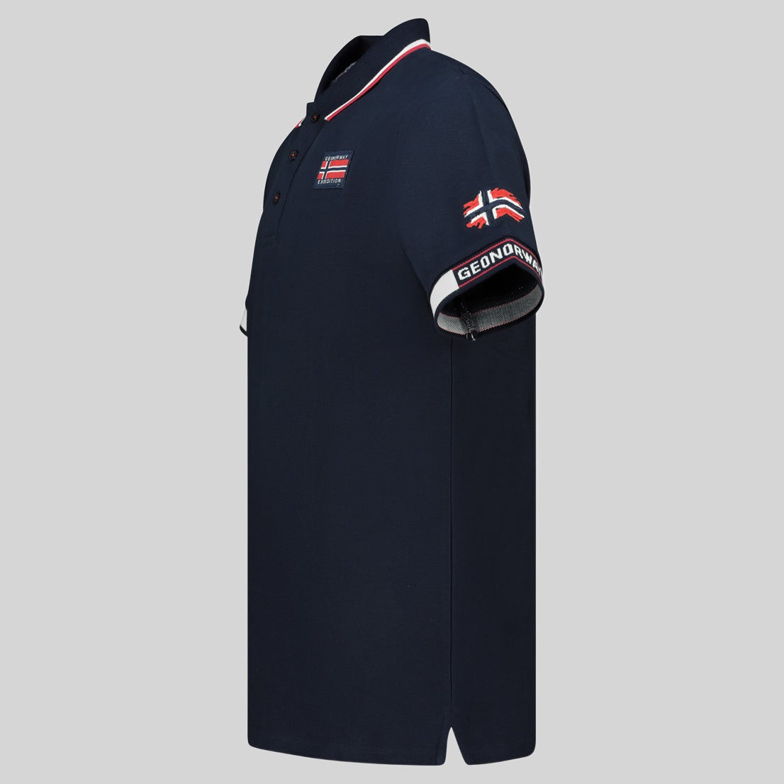 geographical-norway-kauge-polo-herren-aus-baumwolle-mit-flaggen-print-kurzarm image 8