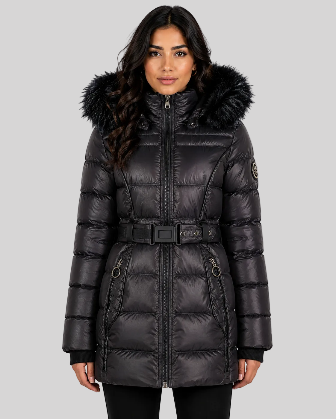 geographical-norway-aimeraud-damen-steppjacke-schwarz-mit-kapuze image 6