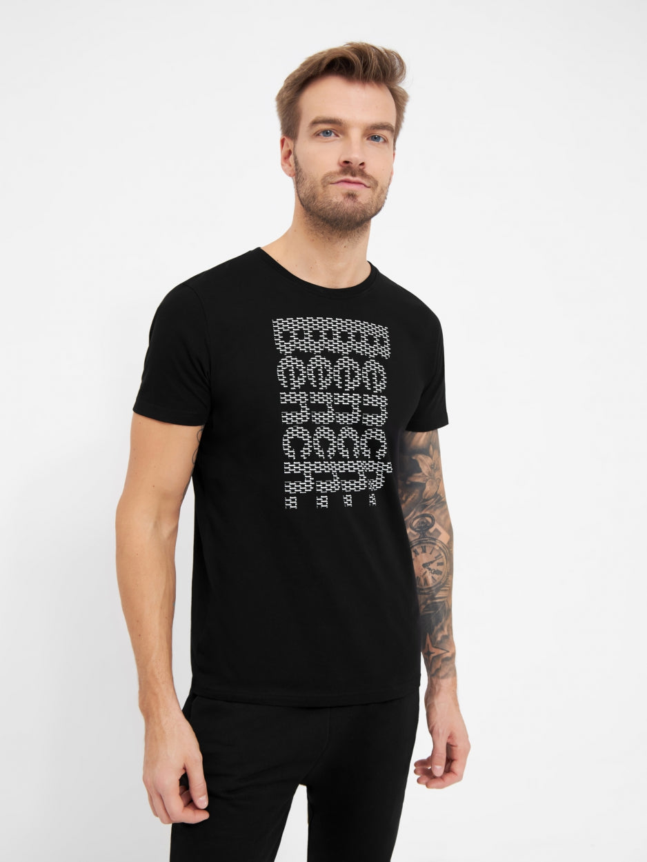 bench-rush-t-shirt-herren-black-aus-bio-baumwolle image 2