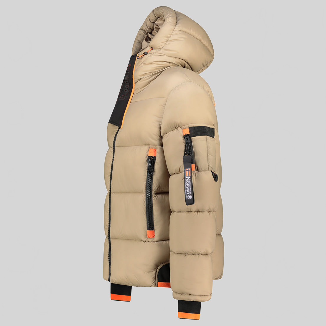 geographical-norway-calix-herren-blouson-schwarz-steppjacke-kapuze image 4