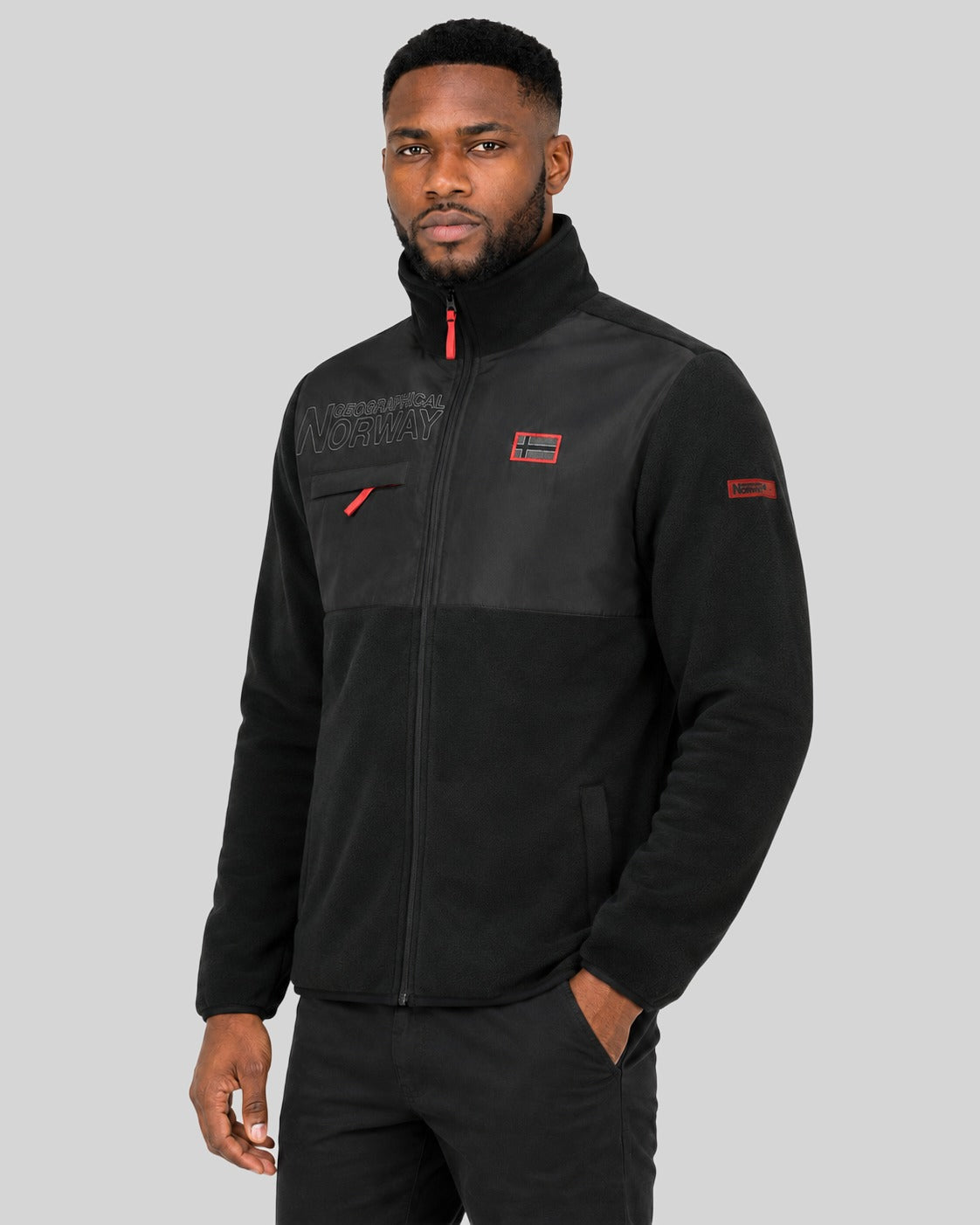 geographical-norway-trasir-herren-fleecejacke-mit-stehkragen-polaire image 6