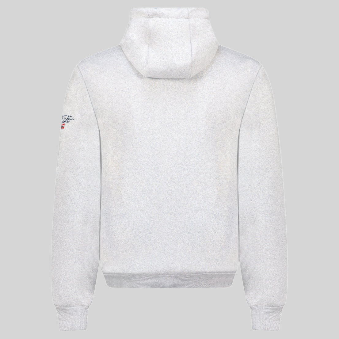 geographical-norway-grusty-herren-hoodie-hellgrau-print image 2