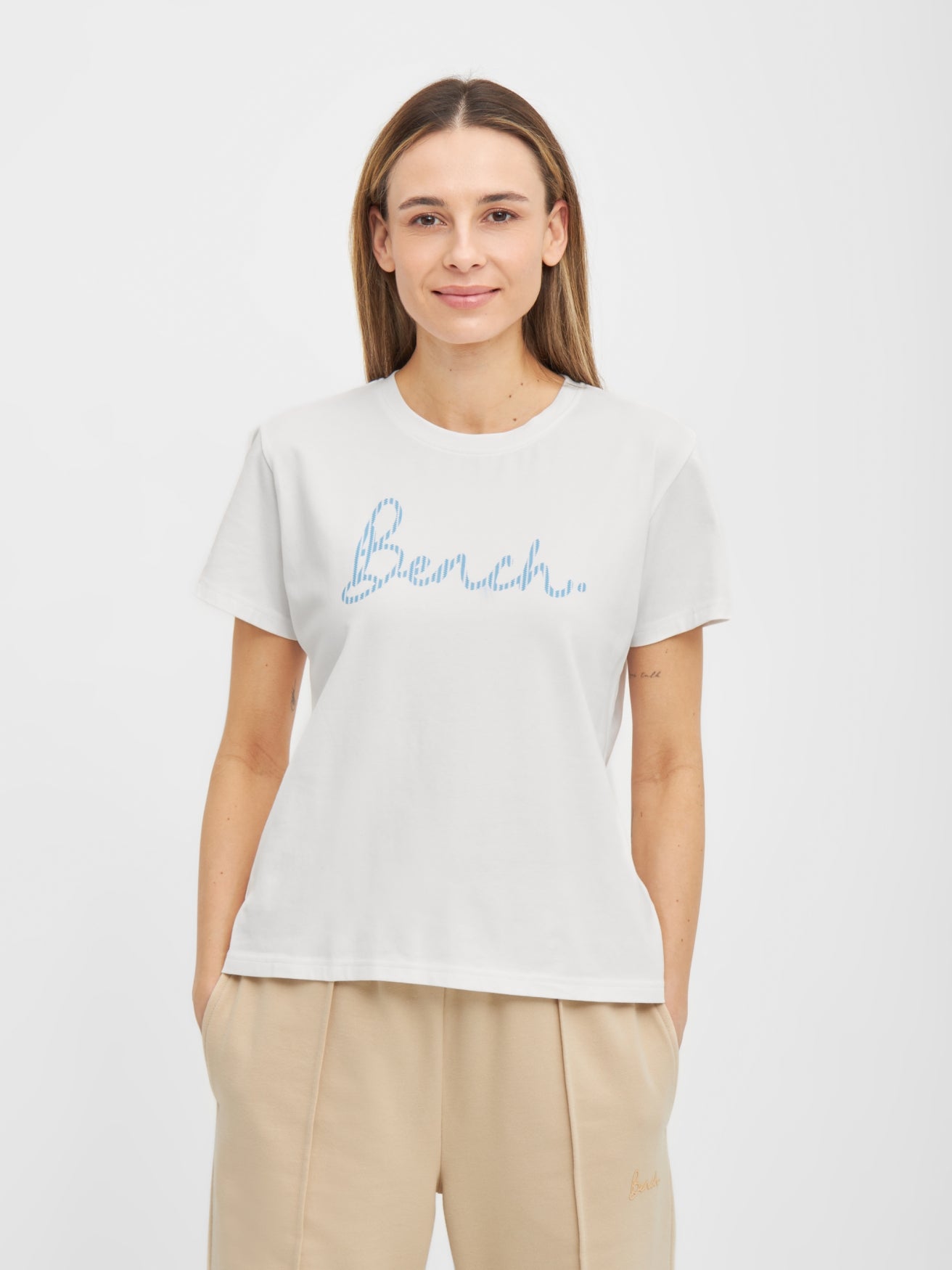 bench-mantova-damen-t-shirt-slim-fit-bright-white image 2