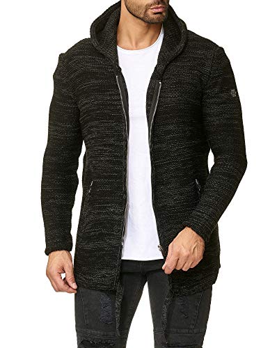 redbridge-rough-m3632-strickjacke-kapuze-herren-l-grau image 7