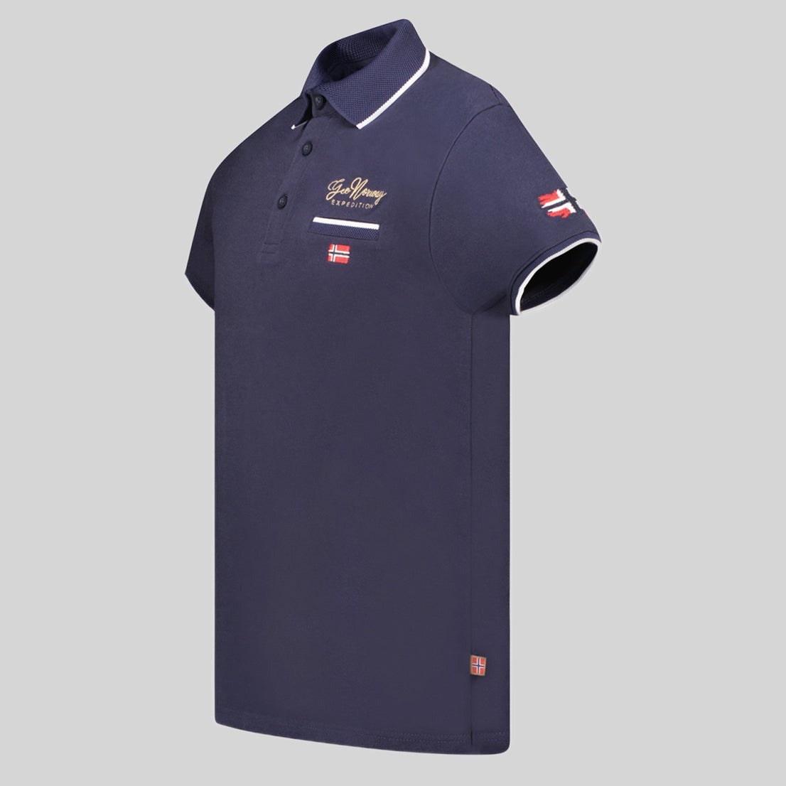 geographical-norway-kara-polo-herren-marine-baumwolle-kurzarm image 3