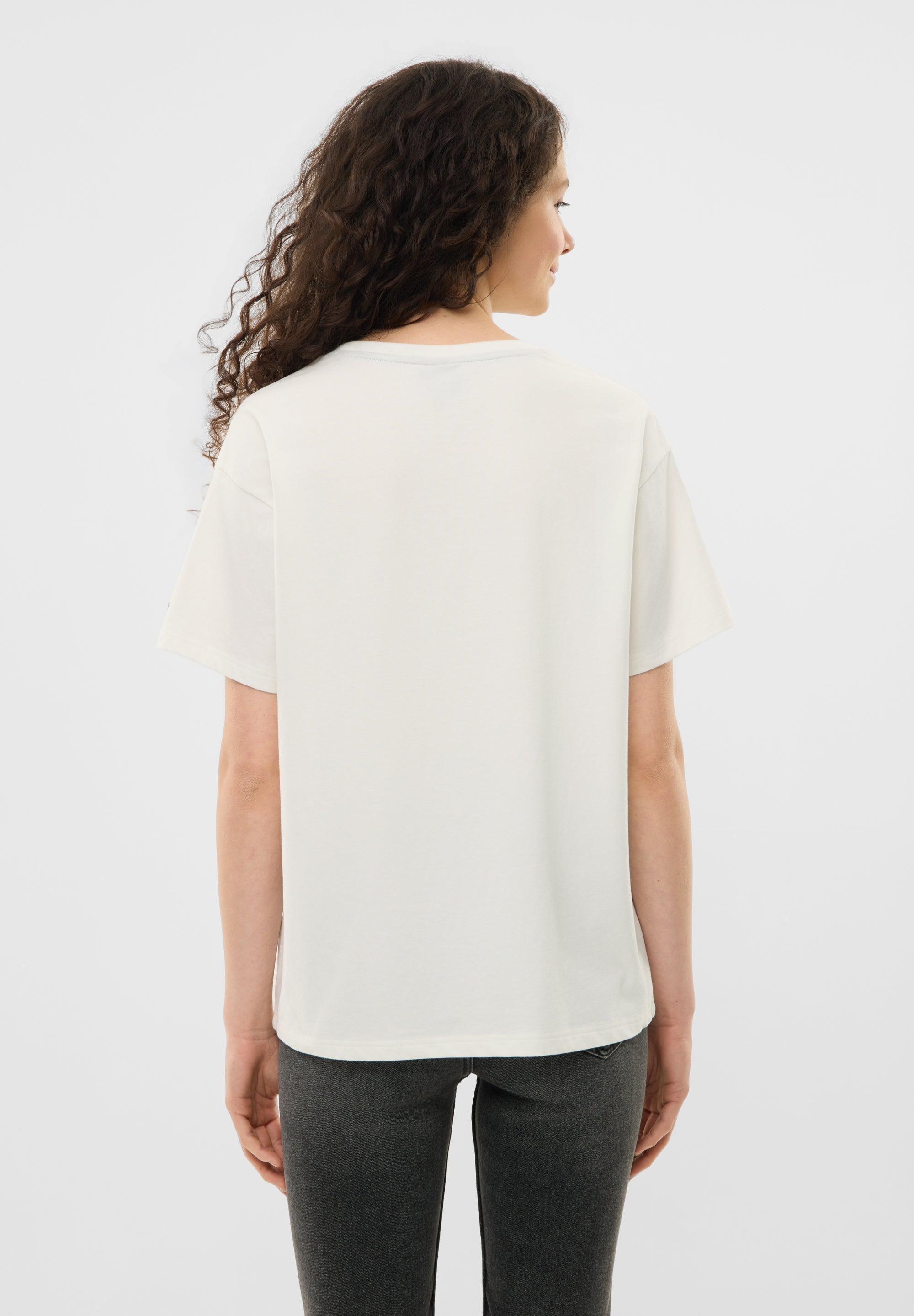 bench-valencia-t-shirt-damen-snow-white-oversized-baumwolle image 3