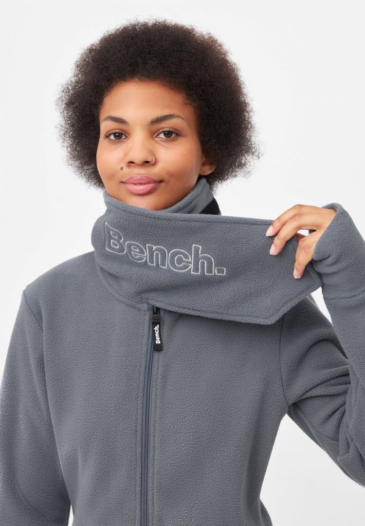 bench-funnel-damen-fleecejacke-steel-grey-glitter image 4
