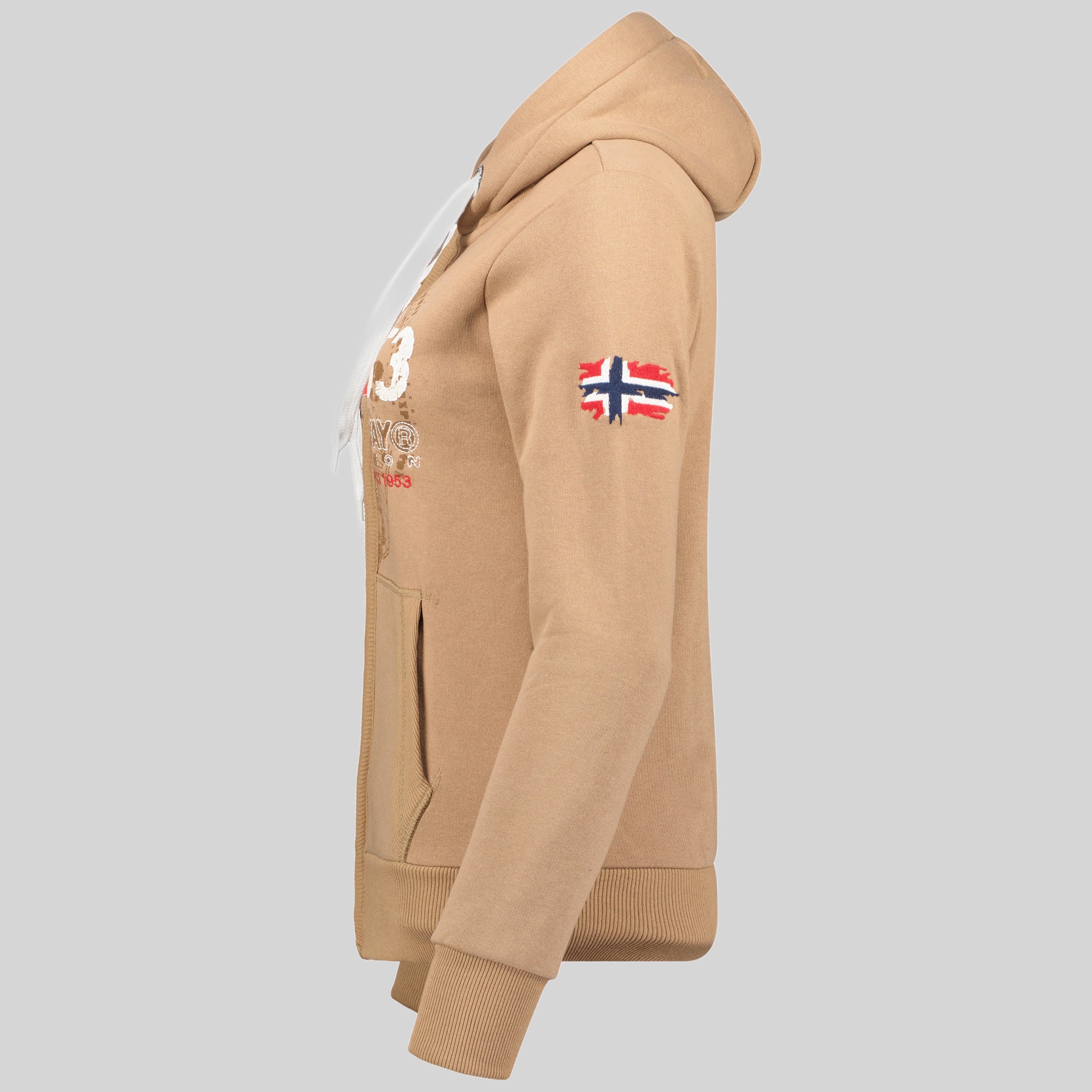 geographical-norway-gapigal-sweatshirt-taupe-hoodie-mit-kapuze image 4