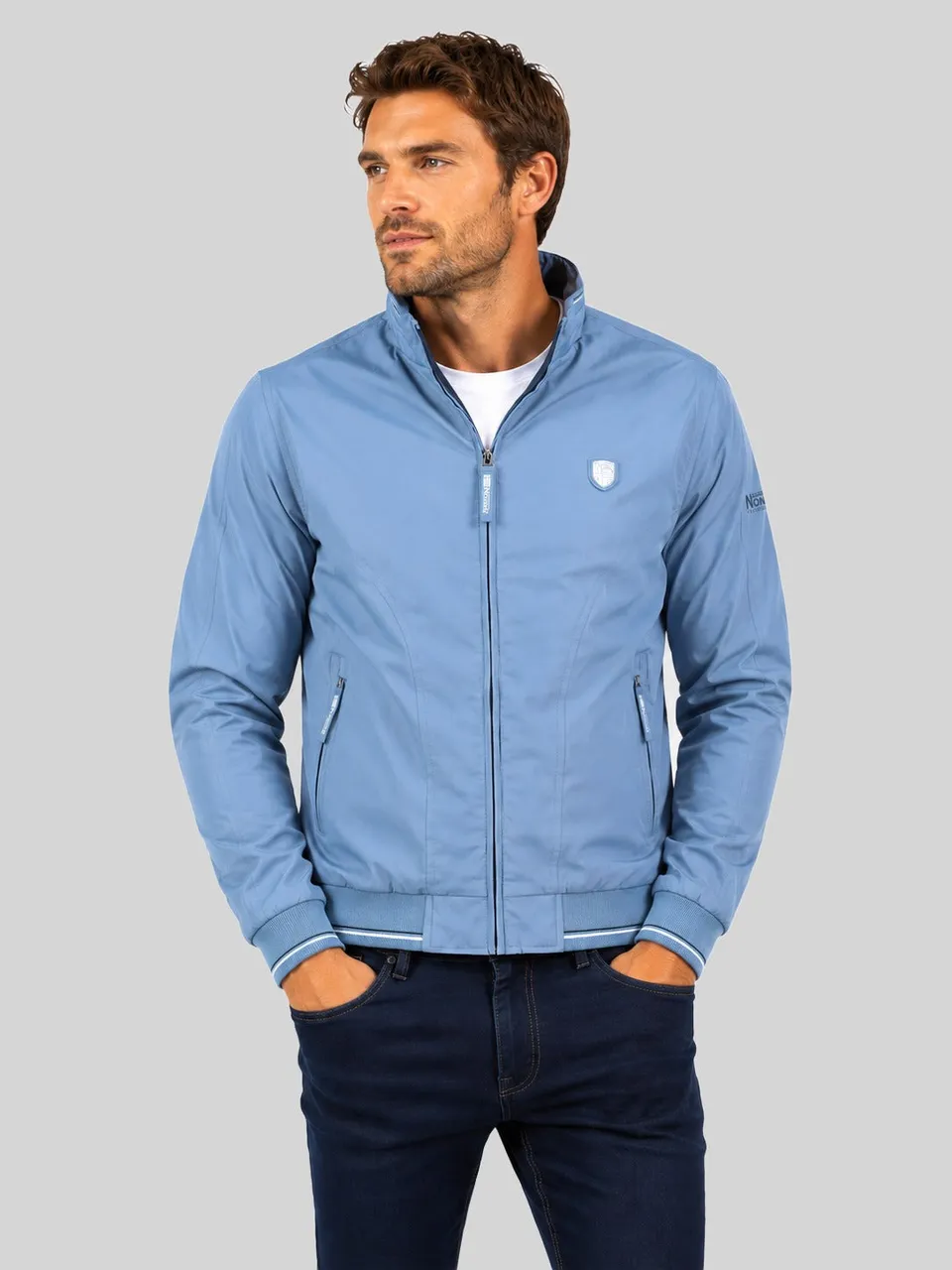 geographical-norway-dilant-herren-bergangsjacke-hellblau image 1