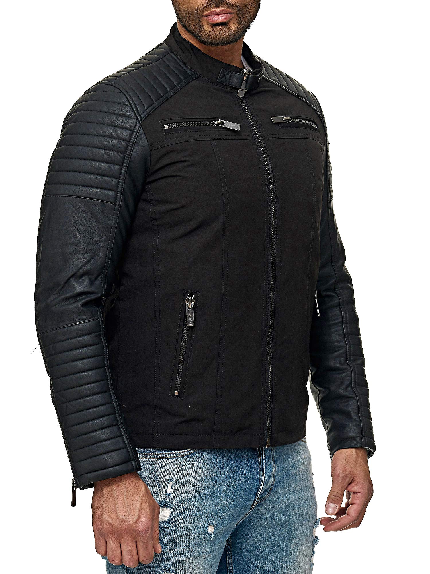 redbridge-modestly-bikerjacke-herren-s-kunstleder-rmel image 5