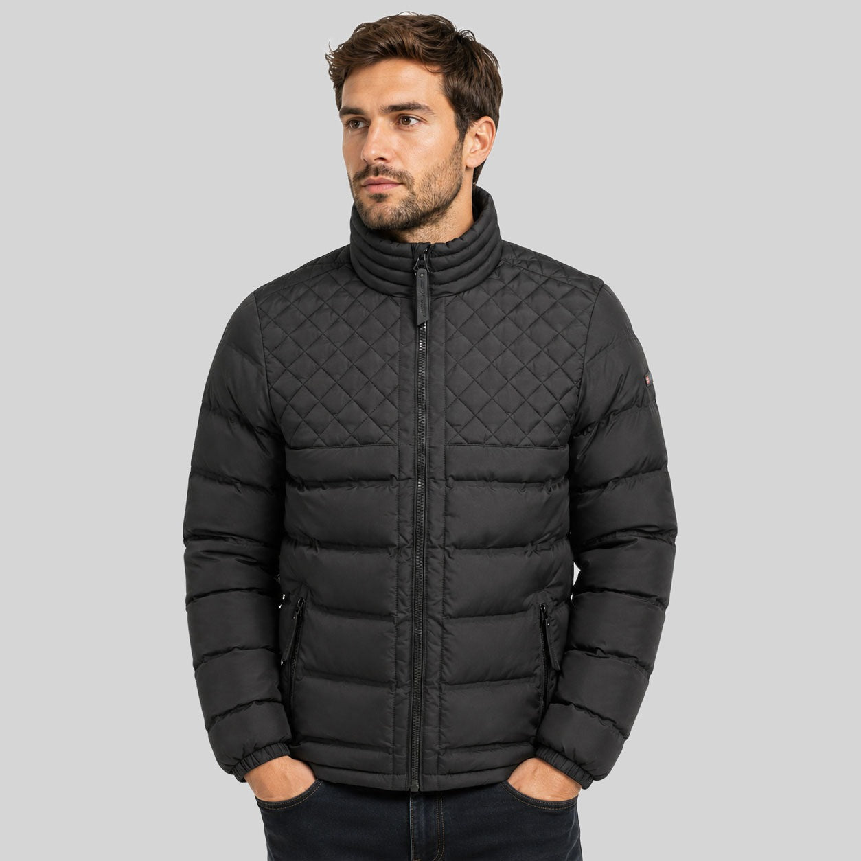 geographical-norway-alexandro-herren-winterjacke-marine-stepp image 1