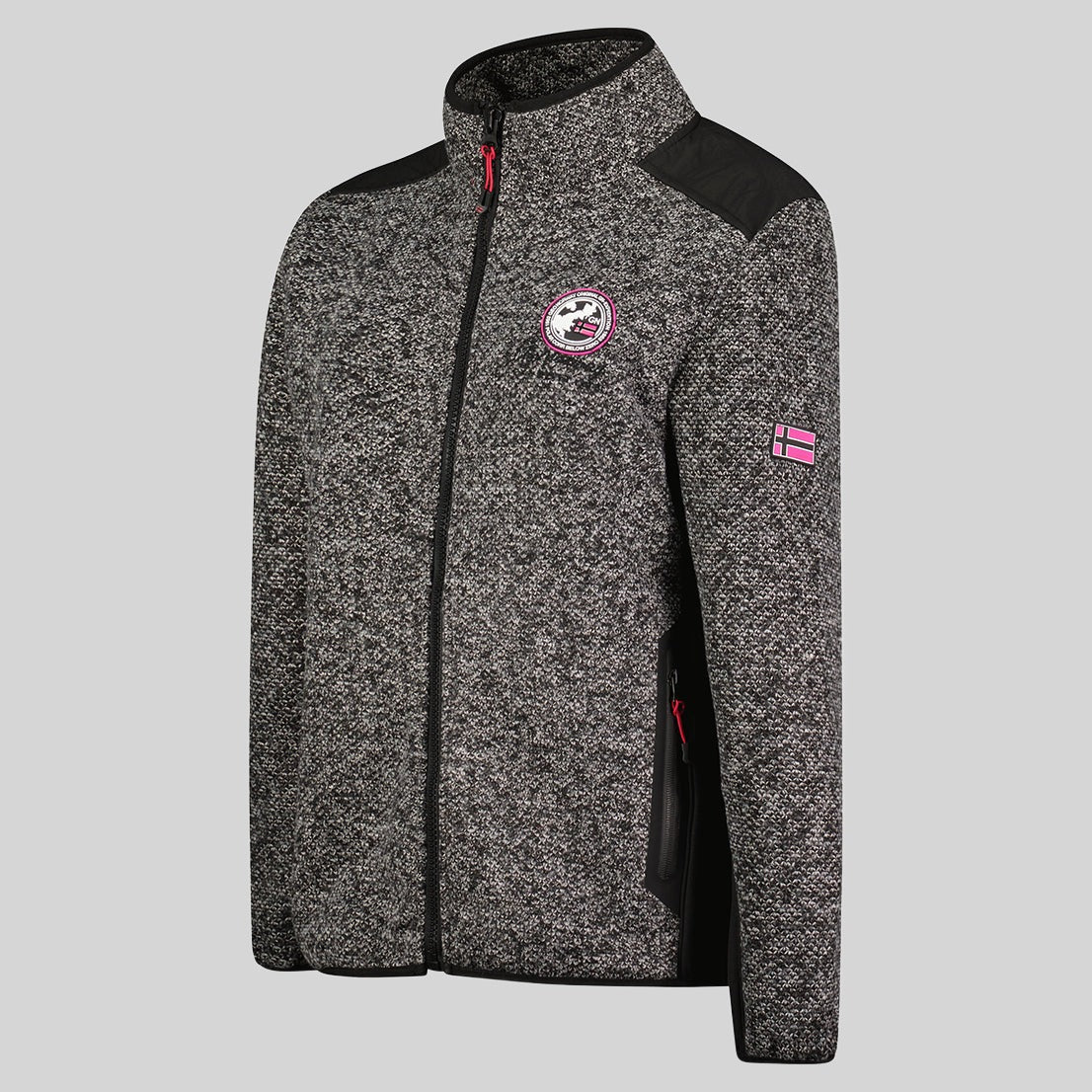 geographical-norway-tangelo-damen-polaire-fleecejacke-mit-taschen-schwarz-s image 3