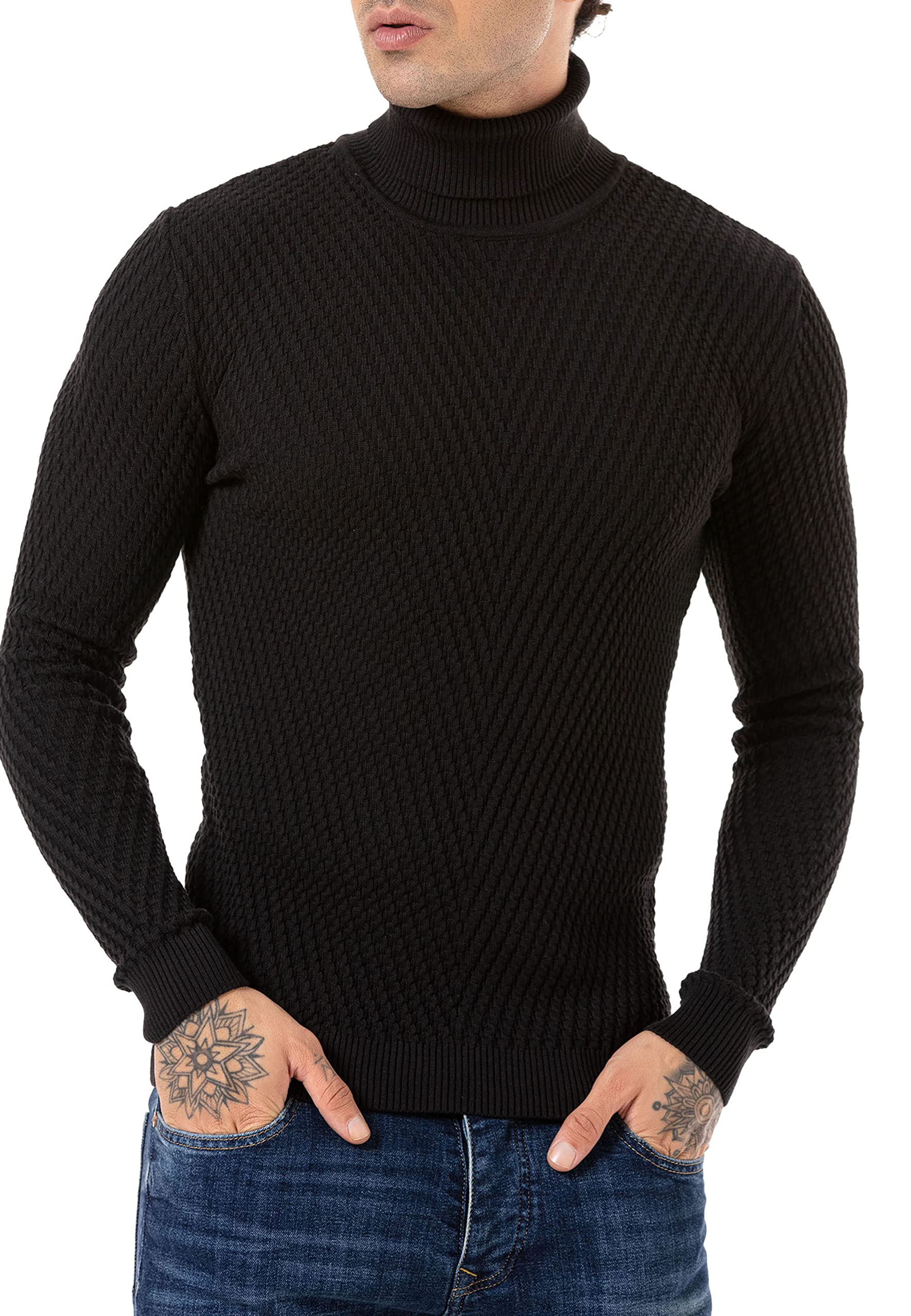 redbridge-pullover-herren-rollkragen-strick-mit-muster image 8