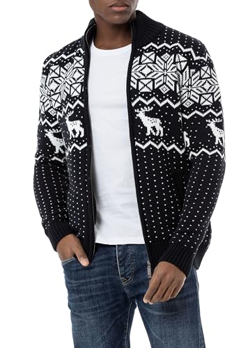 redbridge-m3645-strickjacke-herren-l-norweger-navy image 8