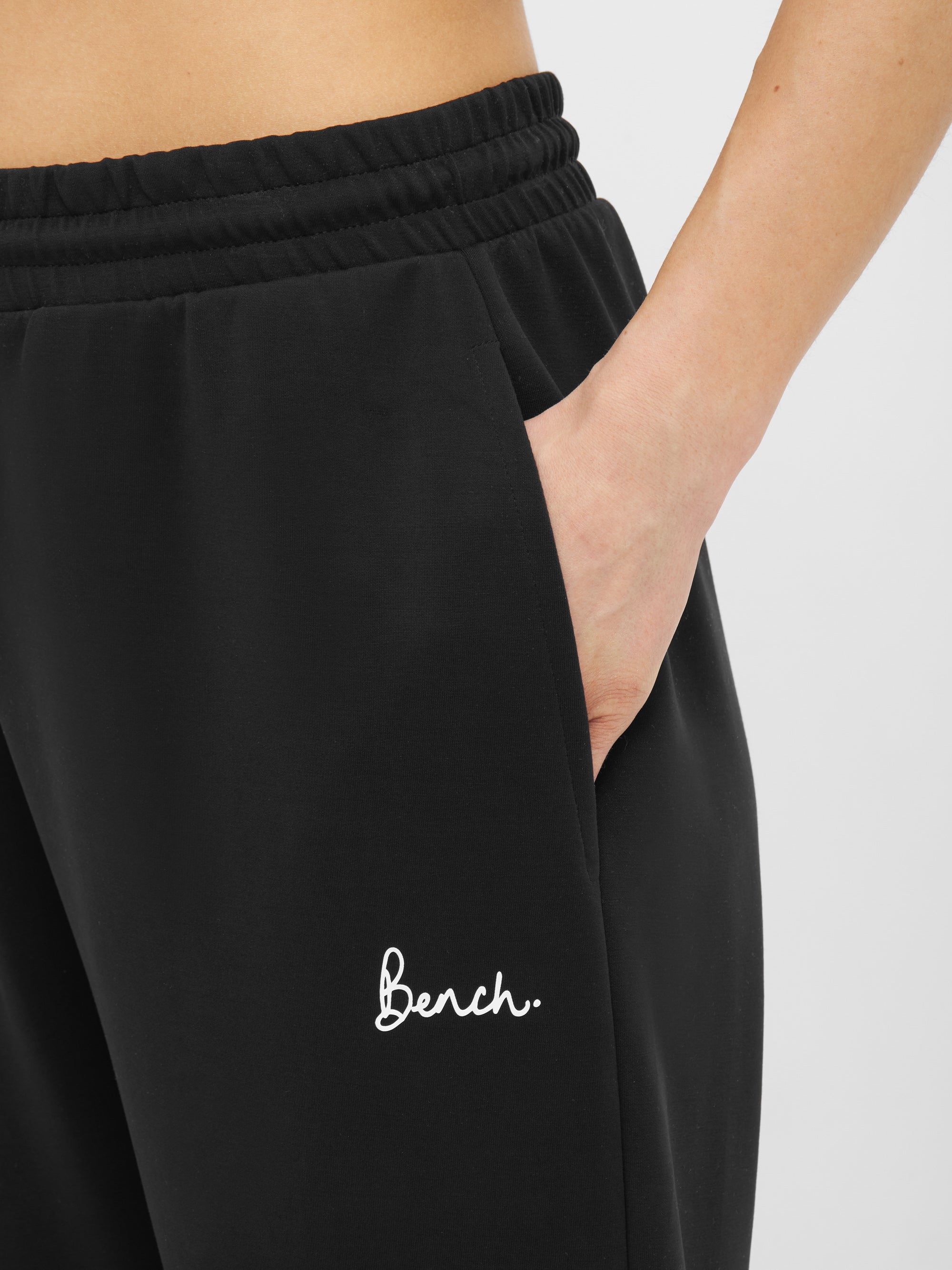 bench-savona-jogginghose-damen-schwarz-weites-bein image 4