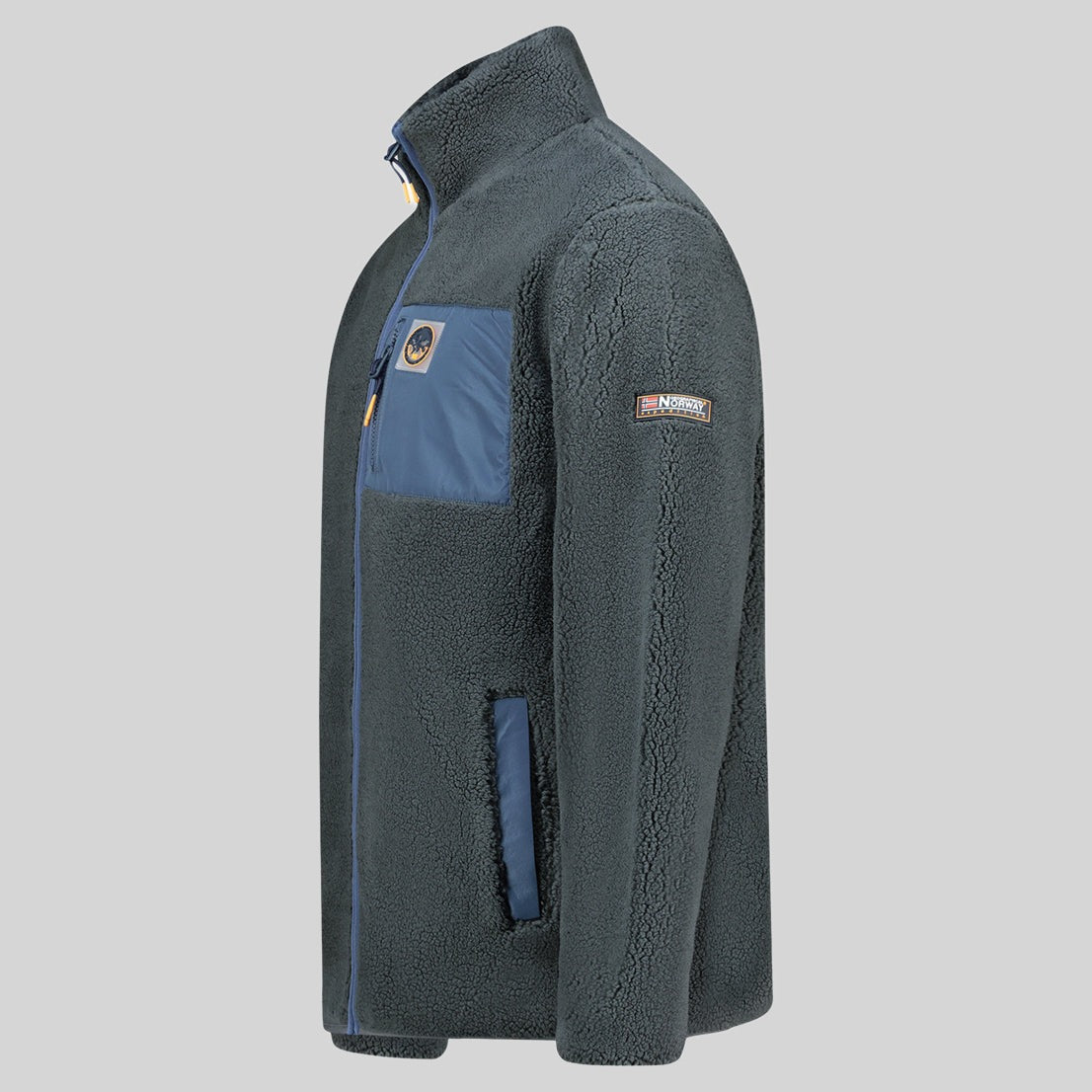 geographical-norway-urock-herren-fleecejacke-schwarz-sherpa image 4
