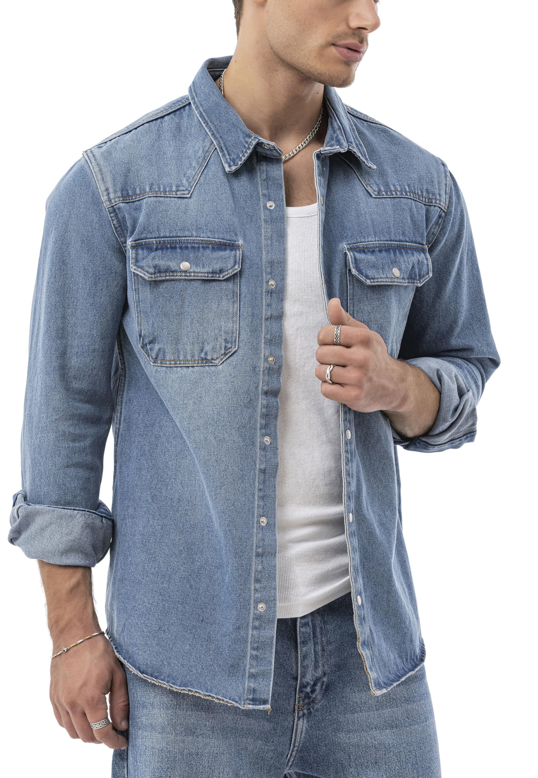 redbridge-spruce-denim-hemdjacke-xxl-blau-druckkn-pfe image 3