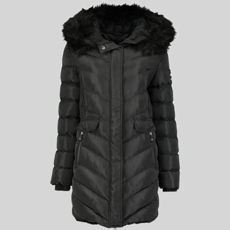 geographical-norway-augustine-long-damen-parka-schwarz-fell image 1