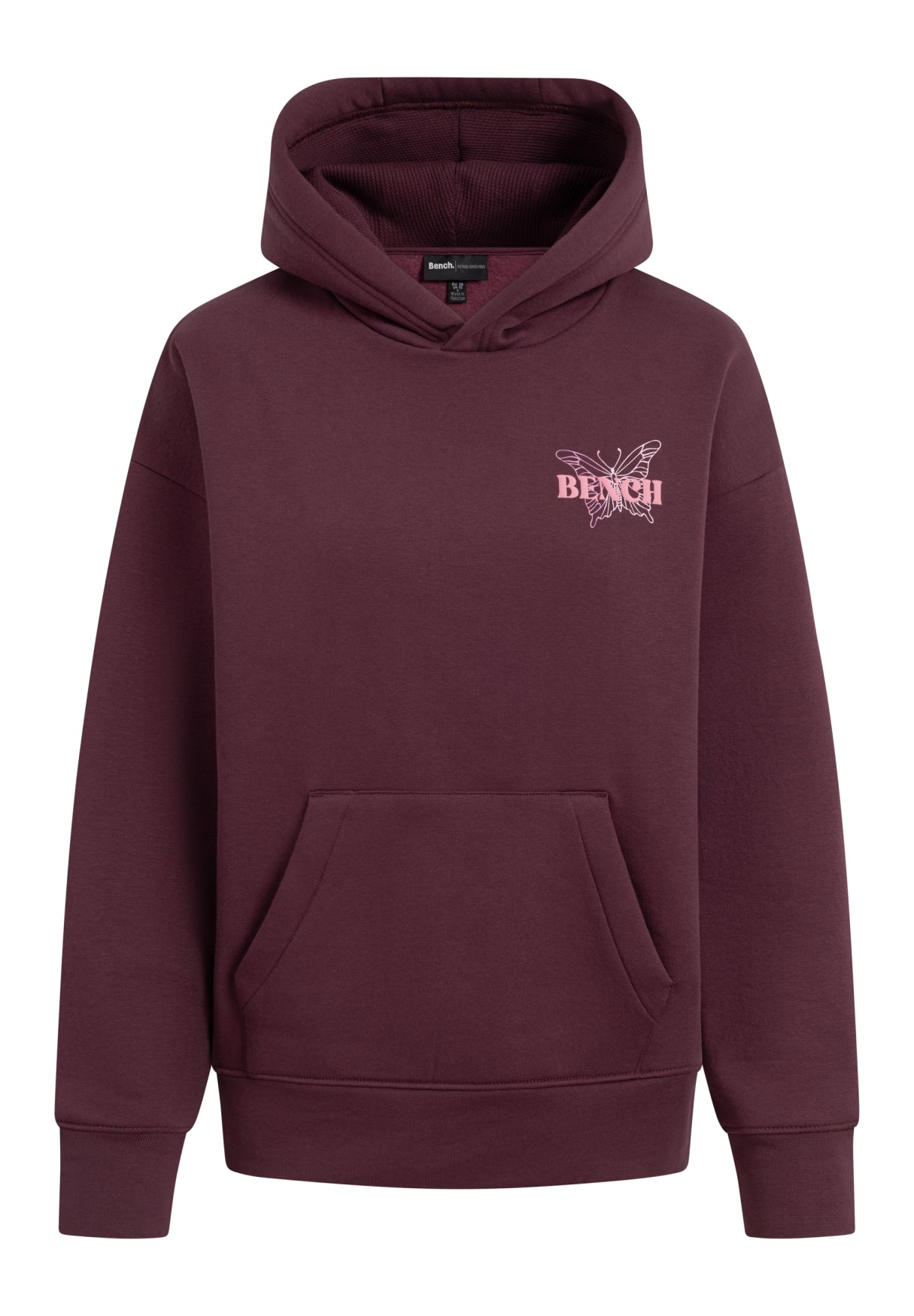 bench-warly-hoodie-damen-mauve-wine-schmetterling image 4
