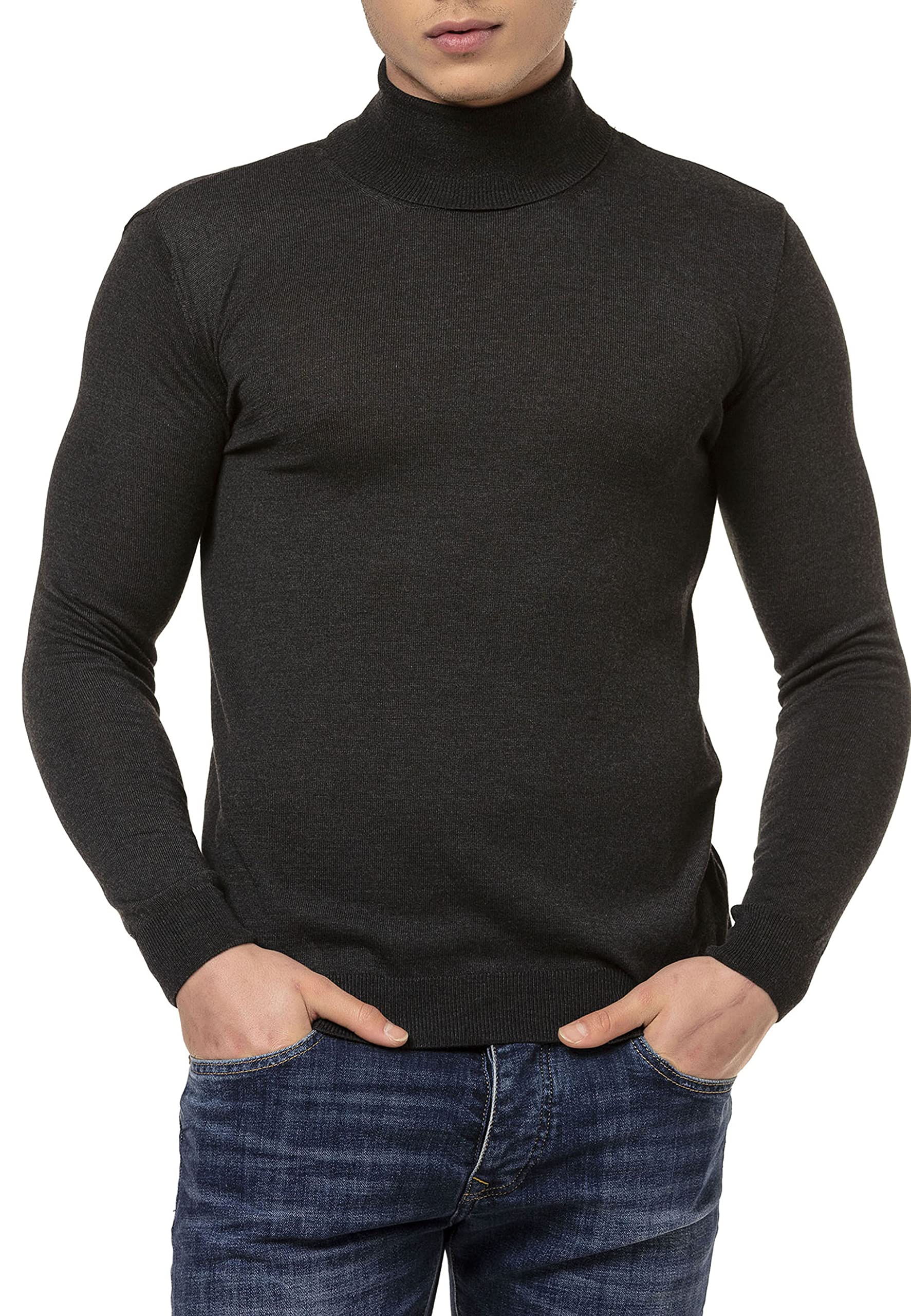 redbridge-pullover-rollkragenpullover-herren-dunkelgrau image 1