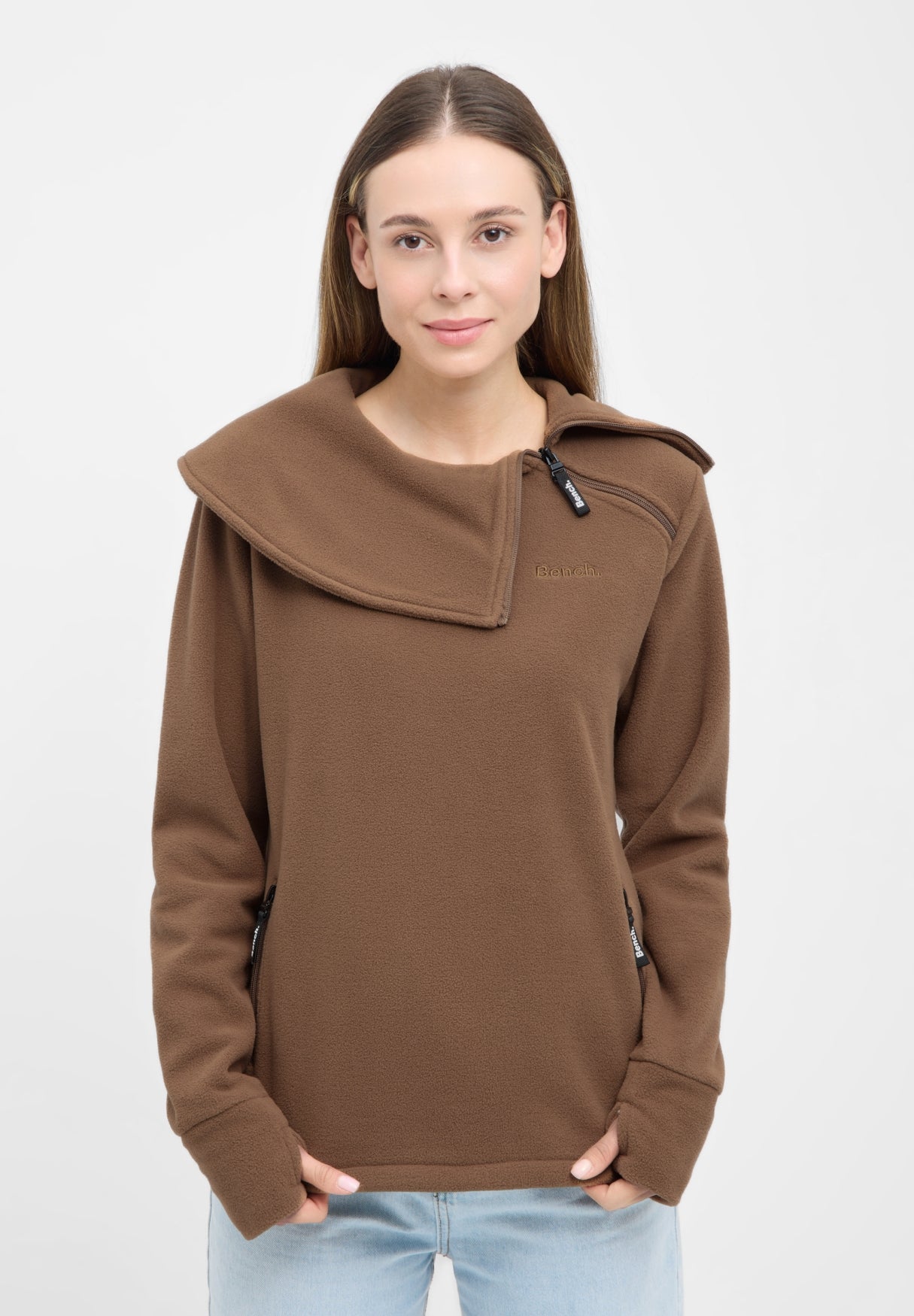 bench-aprille-fleecepullover-damen-coca-mocha-warm image 2
