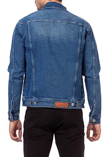 redbridge-jeansjacke-herren-denim-blau-knopfleiste-taschen image 8