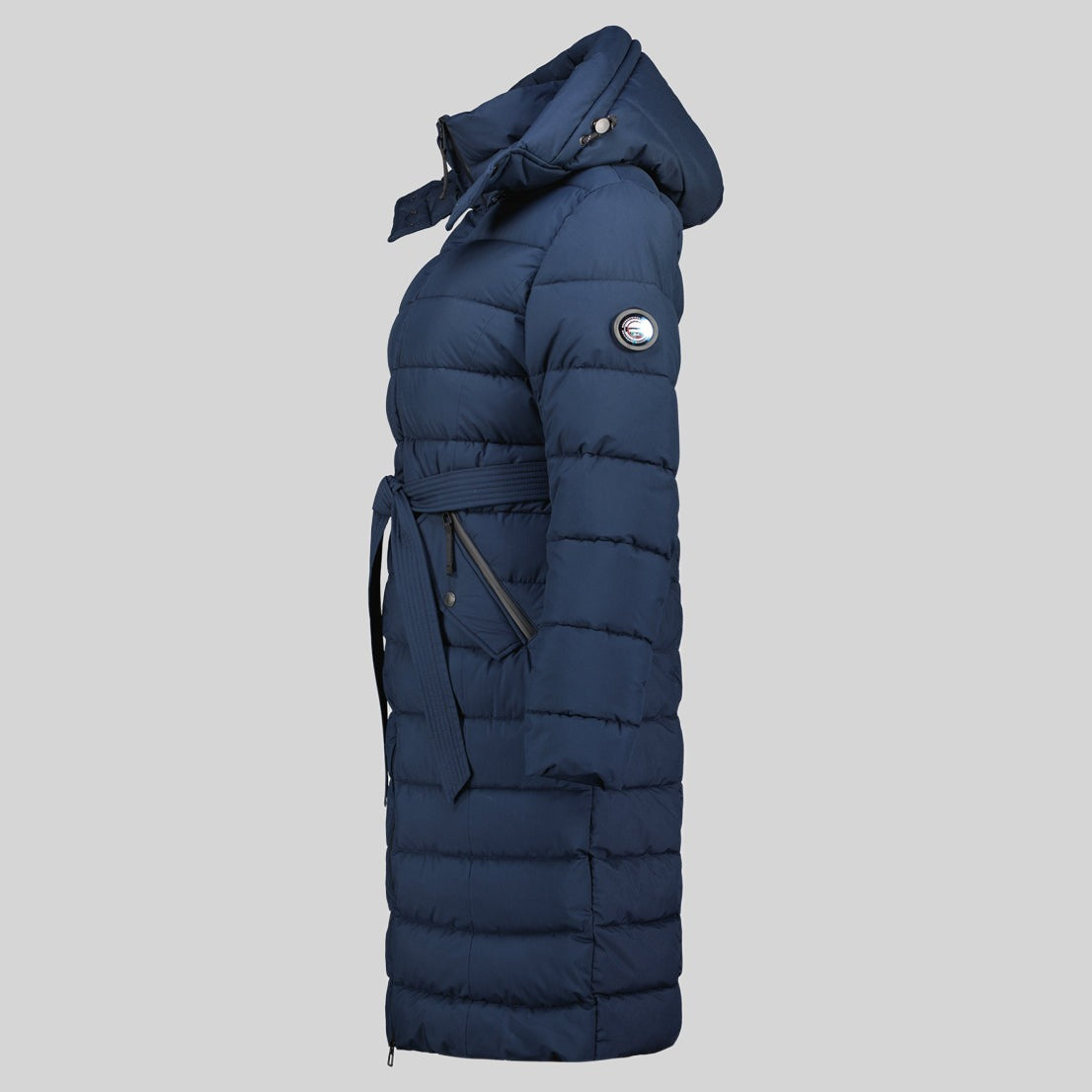 geographical-norway-cabima-damen-parka-khaki-lang-mit-g-rtel image 4