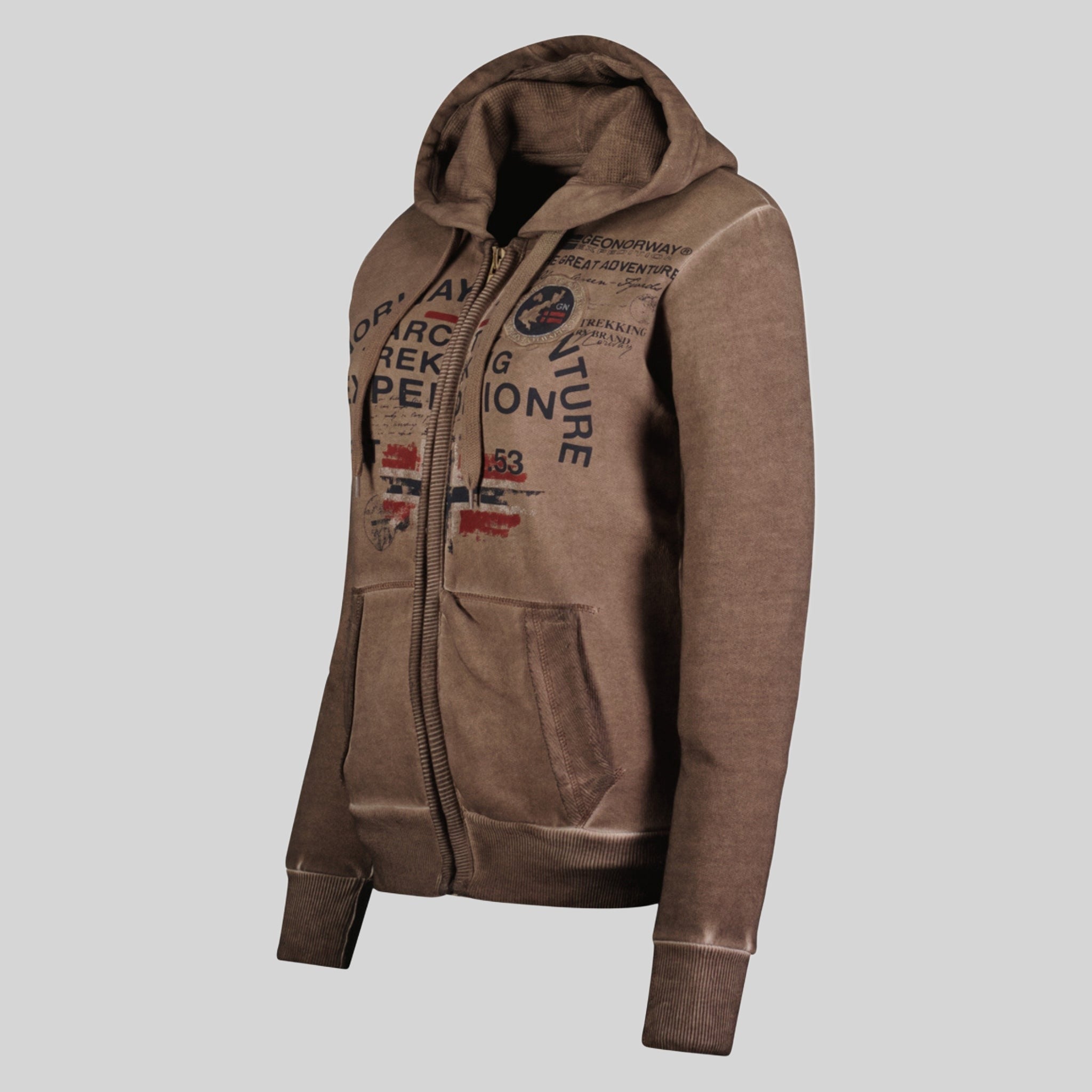 geographical-norway-gergen-kapuzenjacke-damen-mit-rei-verschluss image 4