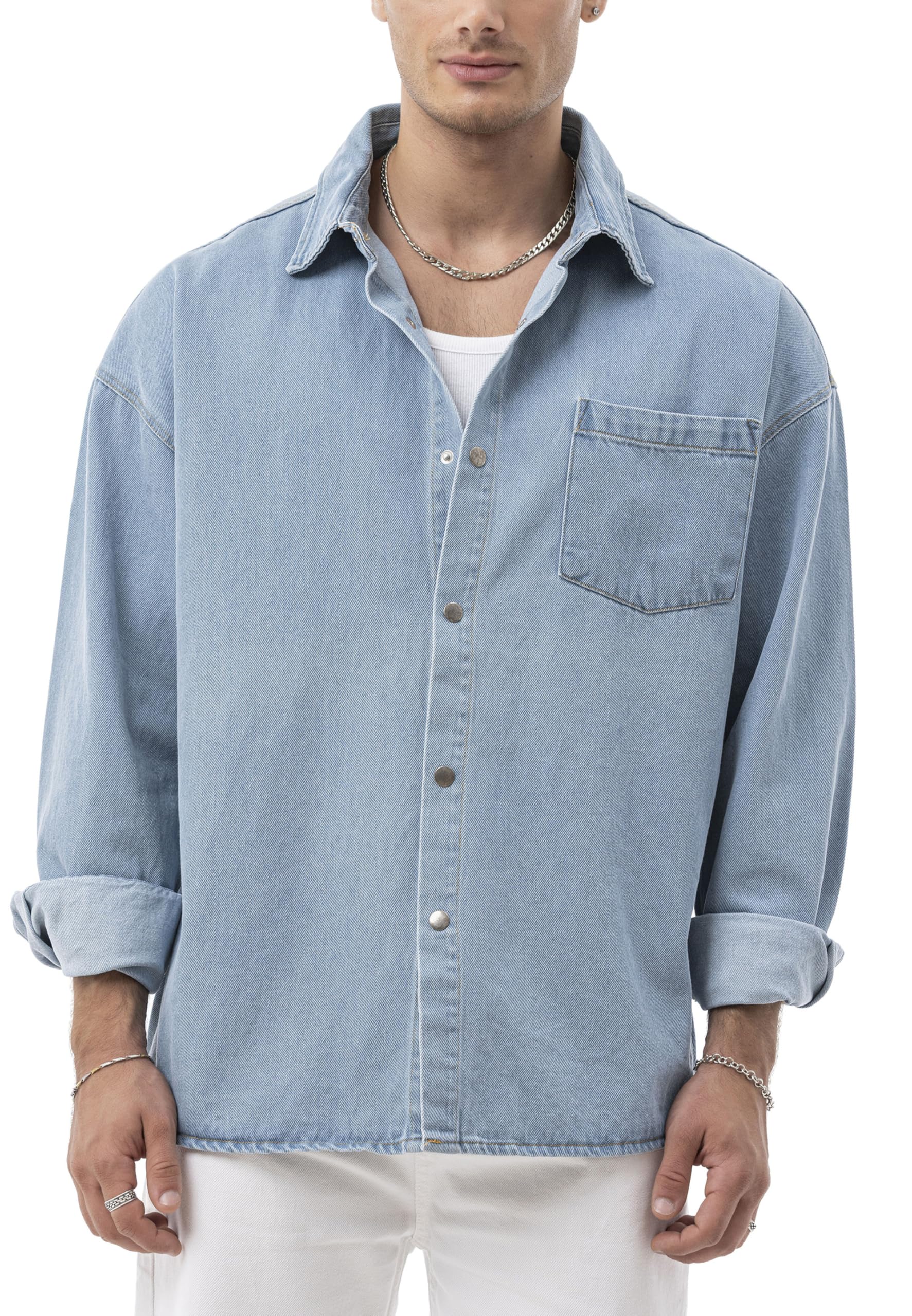 redbridge-hemden-oversize-denim-overshirt-hellblau-druckkn-pfe image 2