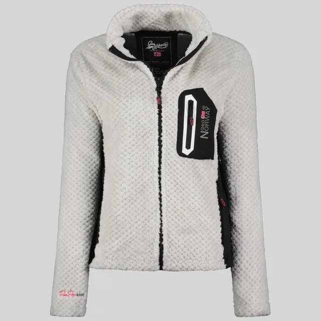 geographical-norway-thai-fleecejacke-damen-hellgrau-print image 1