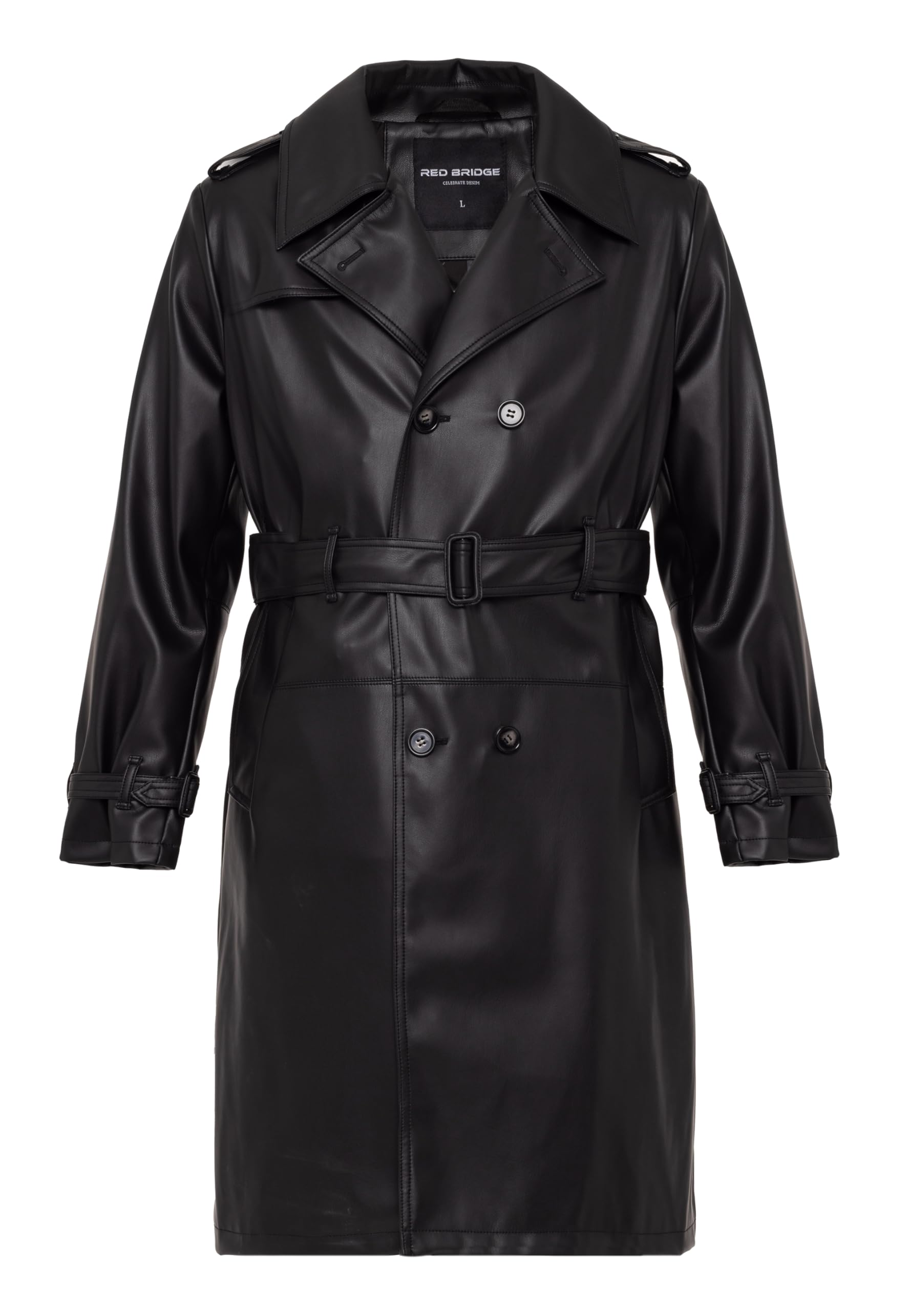 redbridge-oberbekleidung-kunstleder-mantel-urbanstyle-trenchcoat-lederjacke-m image 6